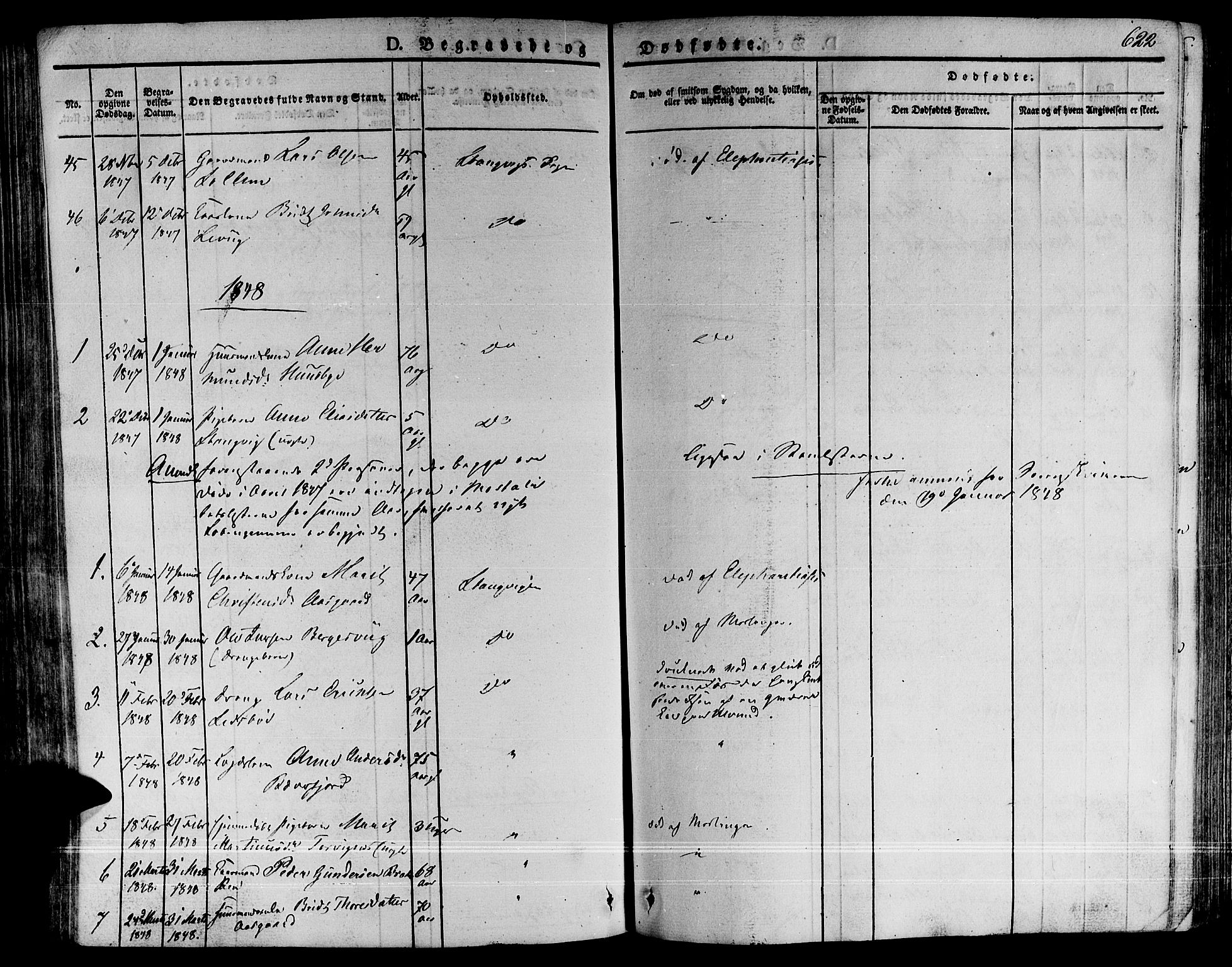 Ministerialprotokoller, klokkerbøker og fødselsregistre - Møre og Romsdal, SAT/A-1454/592/L1024: Parish register (official) no. 592A03 /1, 1831-1849, p. 622
