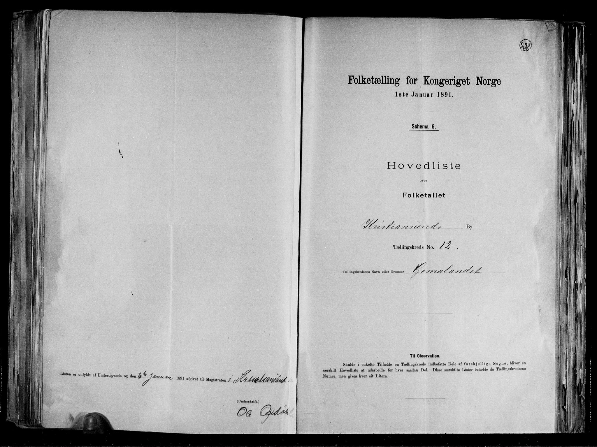 RA, 1891 census for 1503 Kristiansund, 1891, p. 27