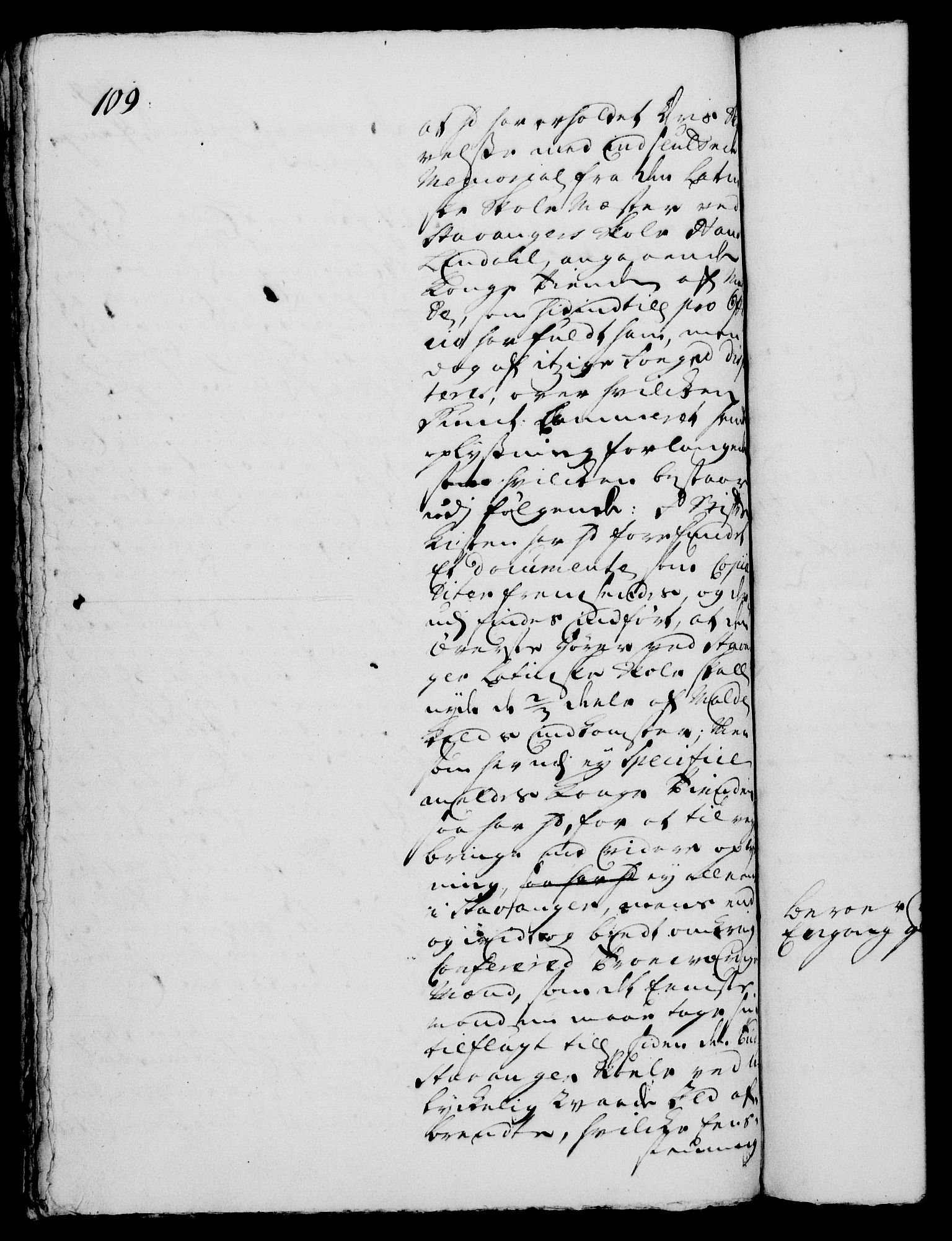 Rentekammeret, Kammerkanselliet, RA/EA-3111/G/Gh/Gha/L0004: Norsk ekstraktmemorialprotokoll, sak. 766-941 (merket RK 53.49), 1721, p. 109b