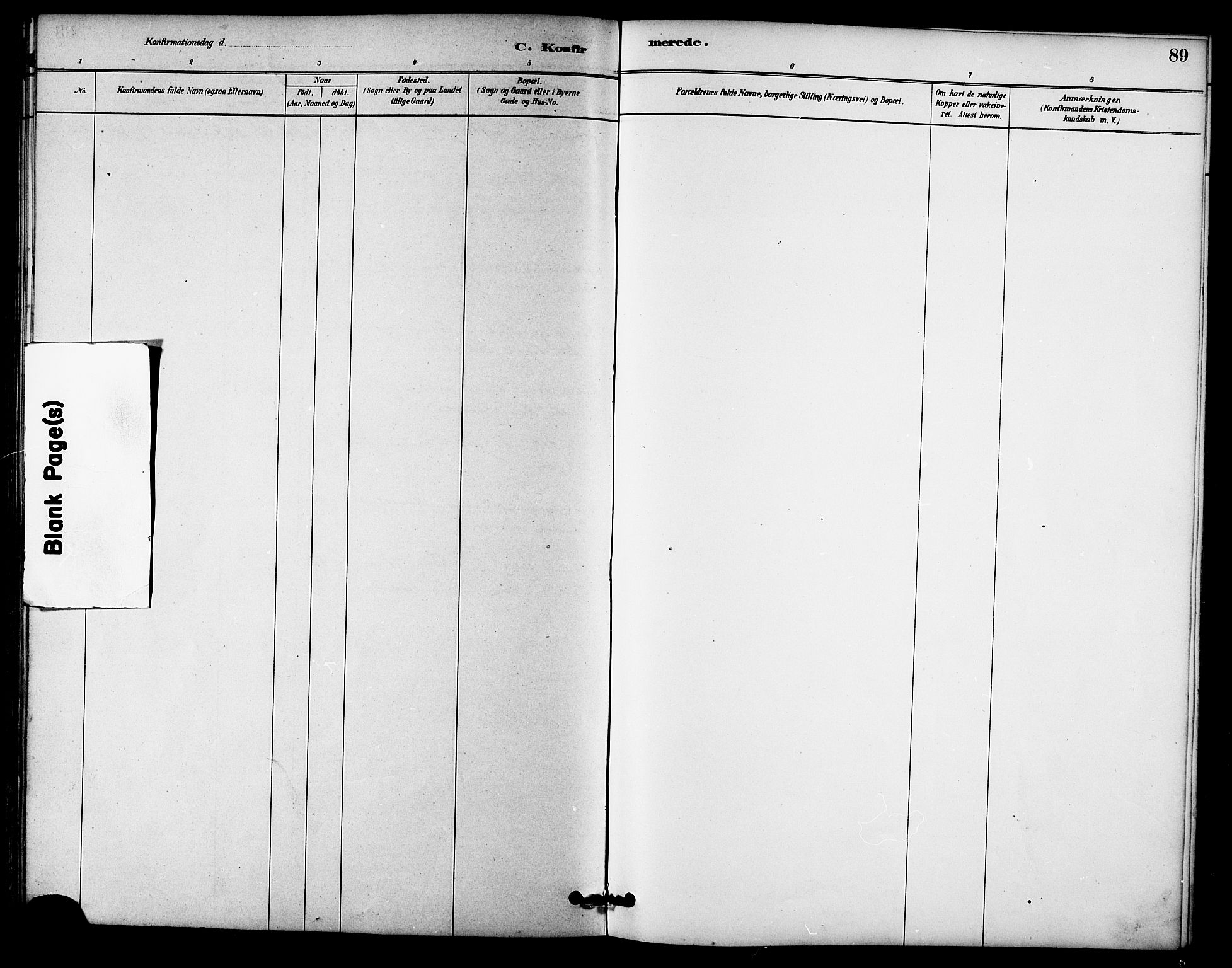 Ministerialprotokoller, klokkerbøker og fødselsregistre - Sør-Trøndelag, SAT/A-1456/618/L0444: Parish register (official) no. 618A07, 1880-1898, p. 89