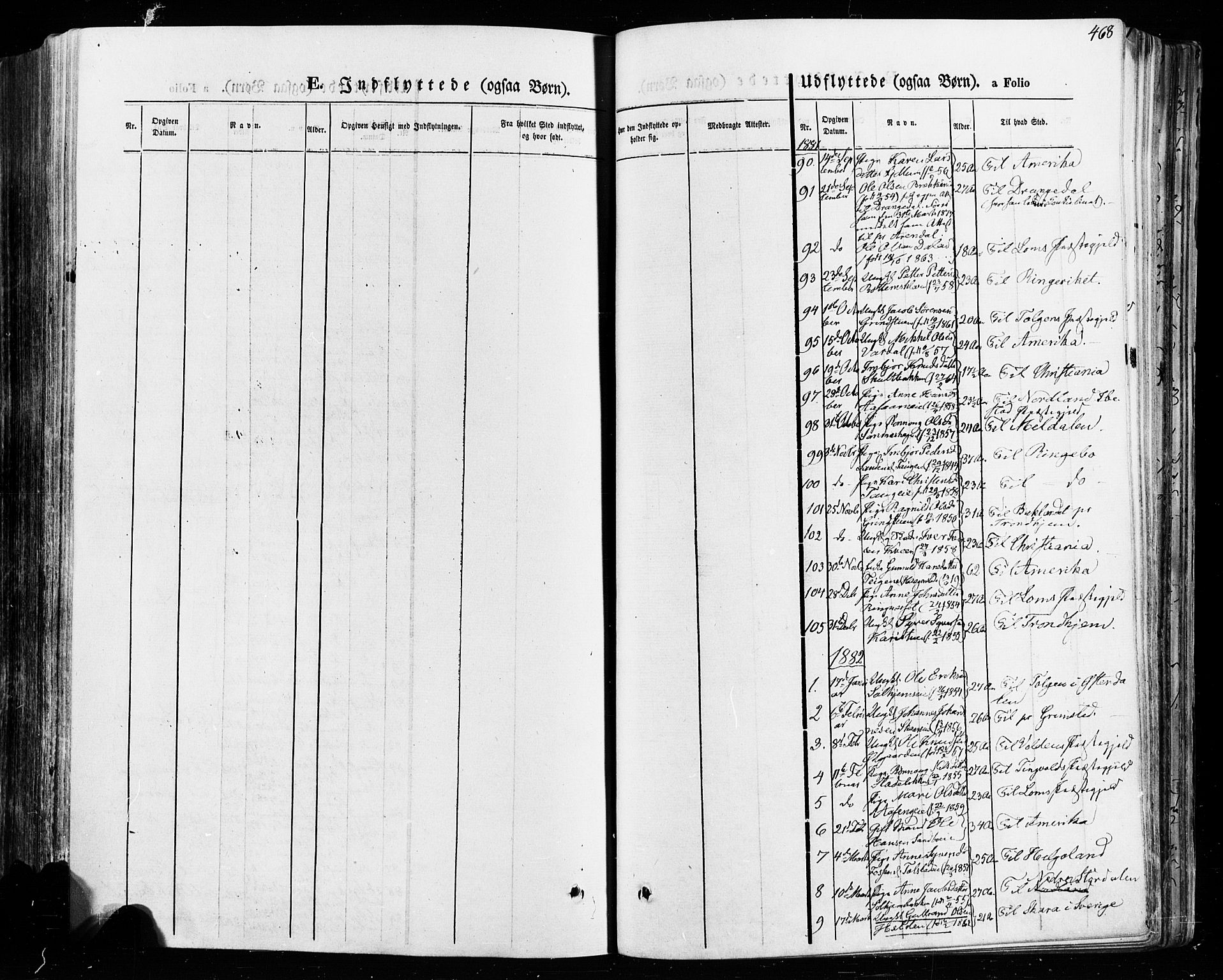 Vågå prestekontor, SAH/PREST-076/H/Ha/Haa/L0007: Parish register (official) no. 7 /1, 1872-1886, p. 468