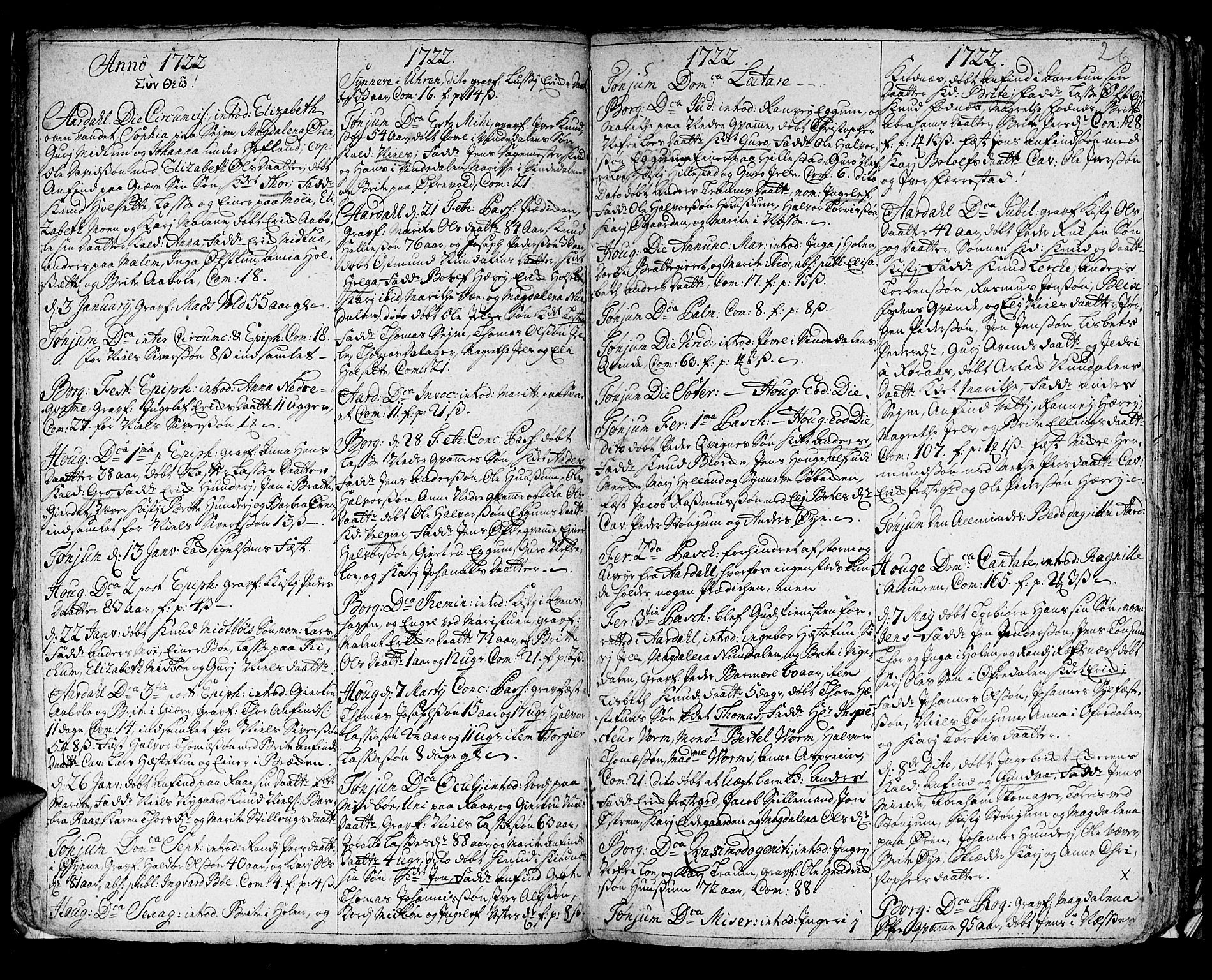 Lærdal sokneprestembete, SAB/A-81201: Parish register (official) no. A 1, 1711-1752, p. 26