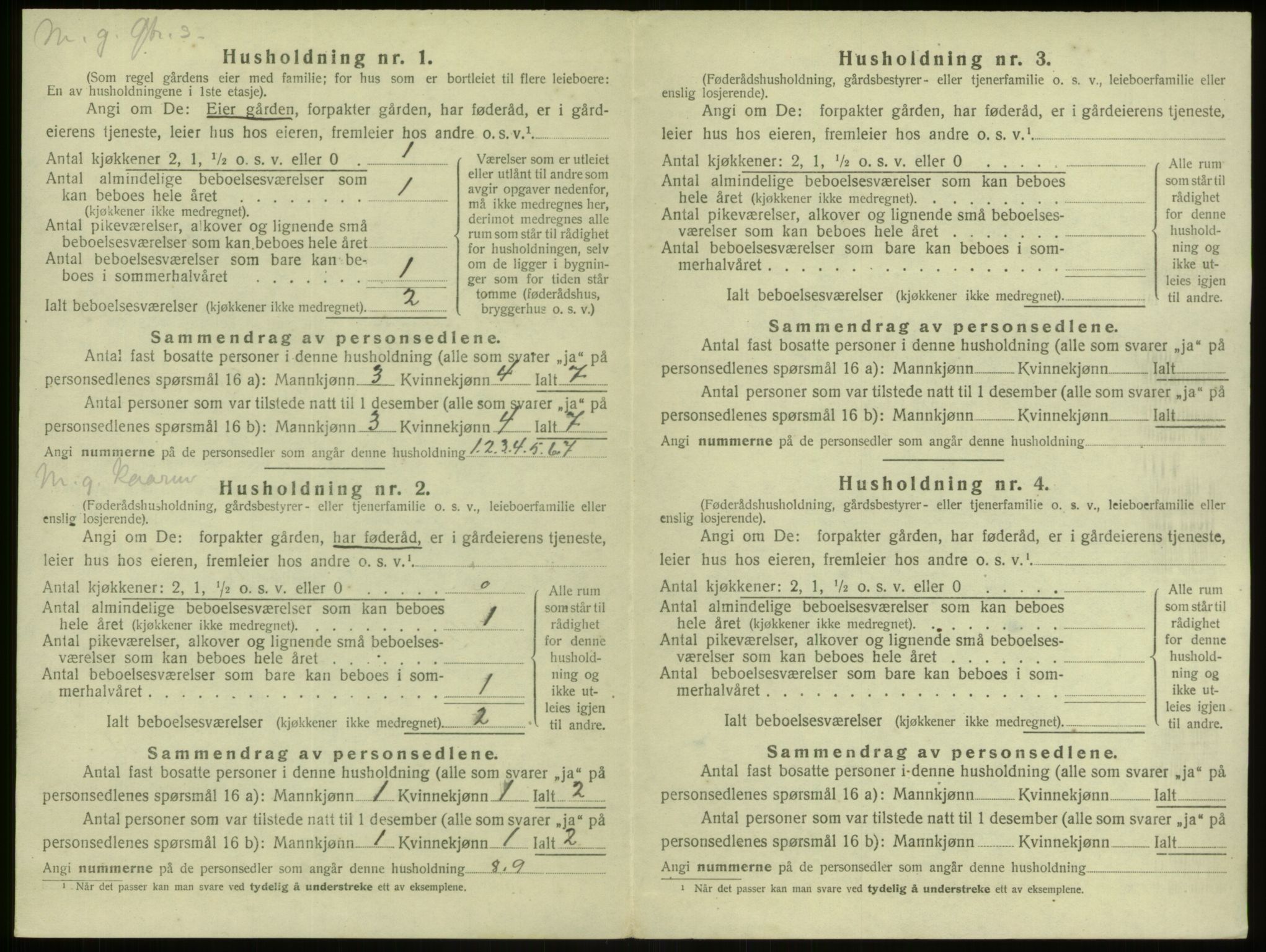 SAB, 1920 census for Alversund, 1920, p. 511