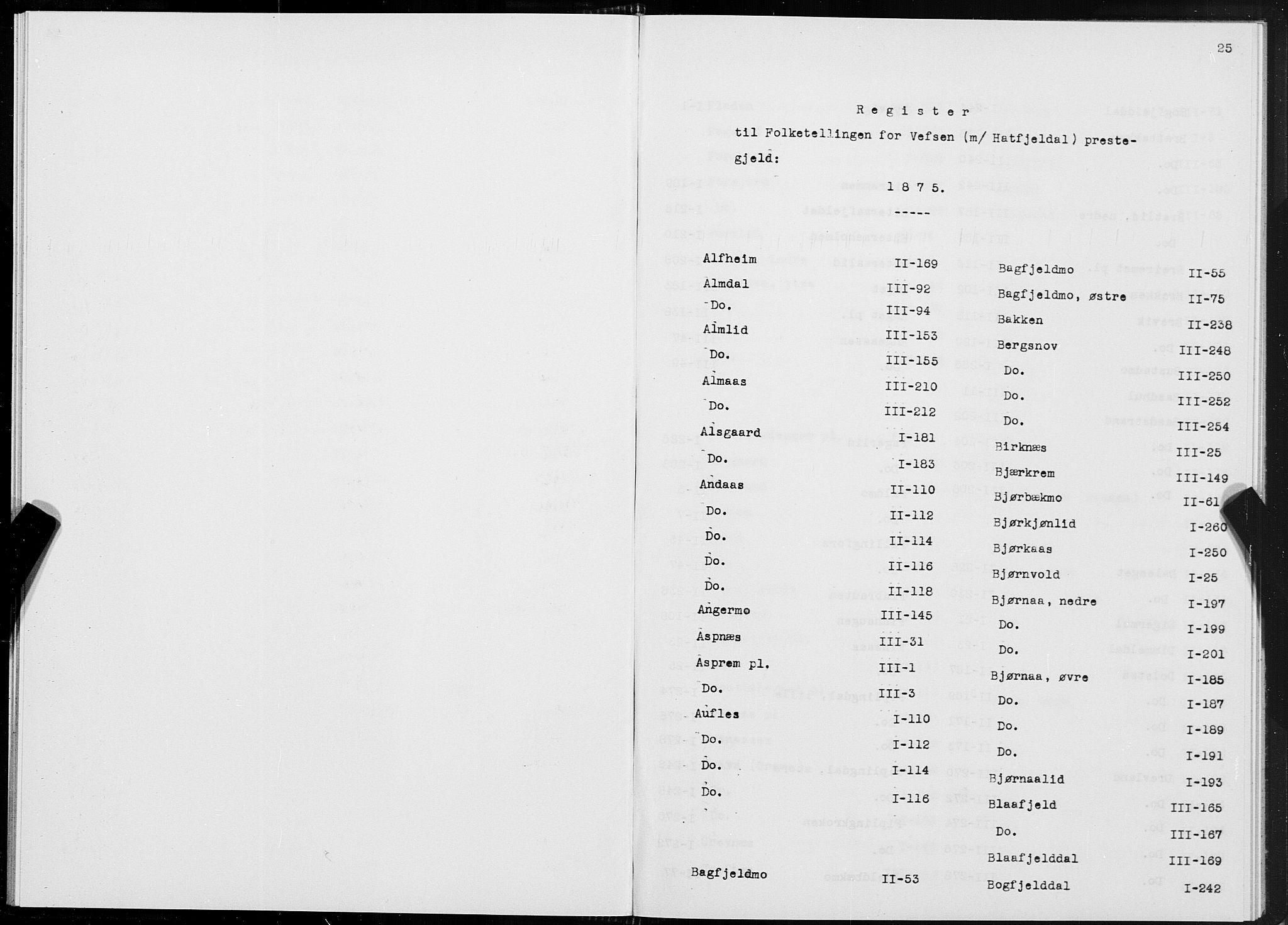 SAT, 1875 census for 1824L Vefsn/Vefsn, 1875, p. 25
