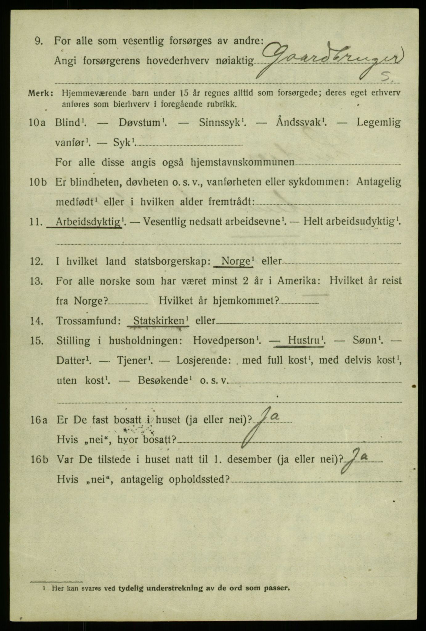 SAB, 1920 census for Lindås, 1920, p. 5606