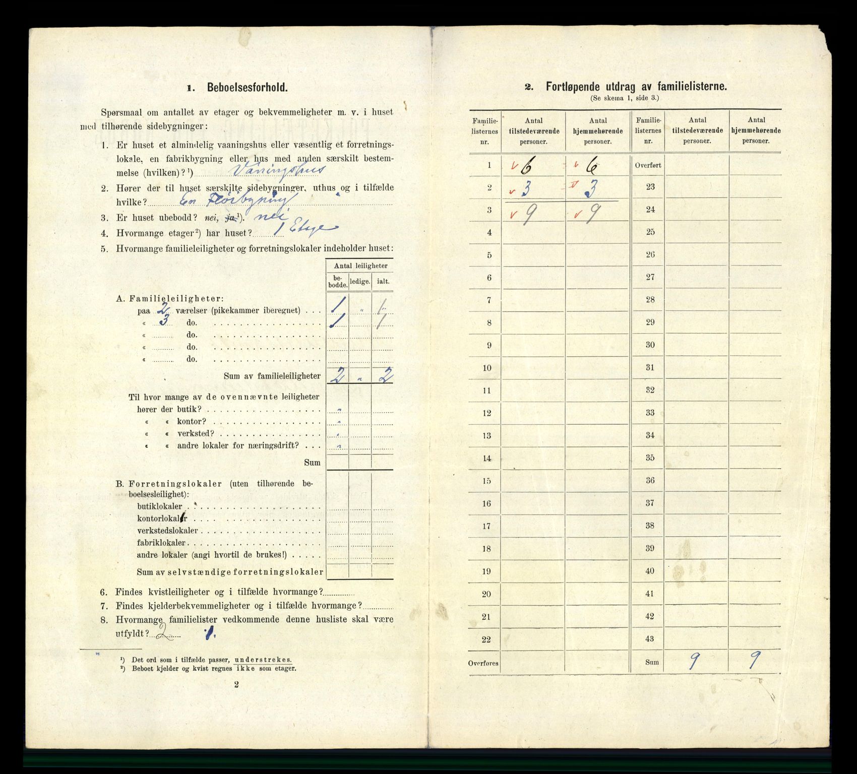 RA, 1910 census for Kristiansand, 1910, p. 9293