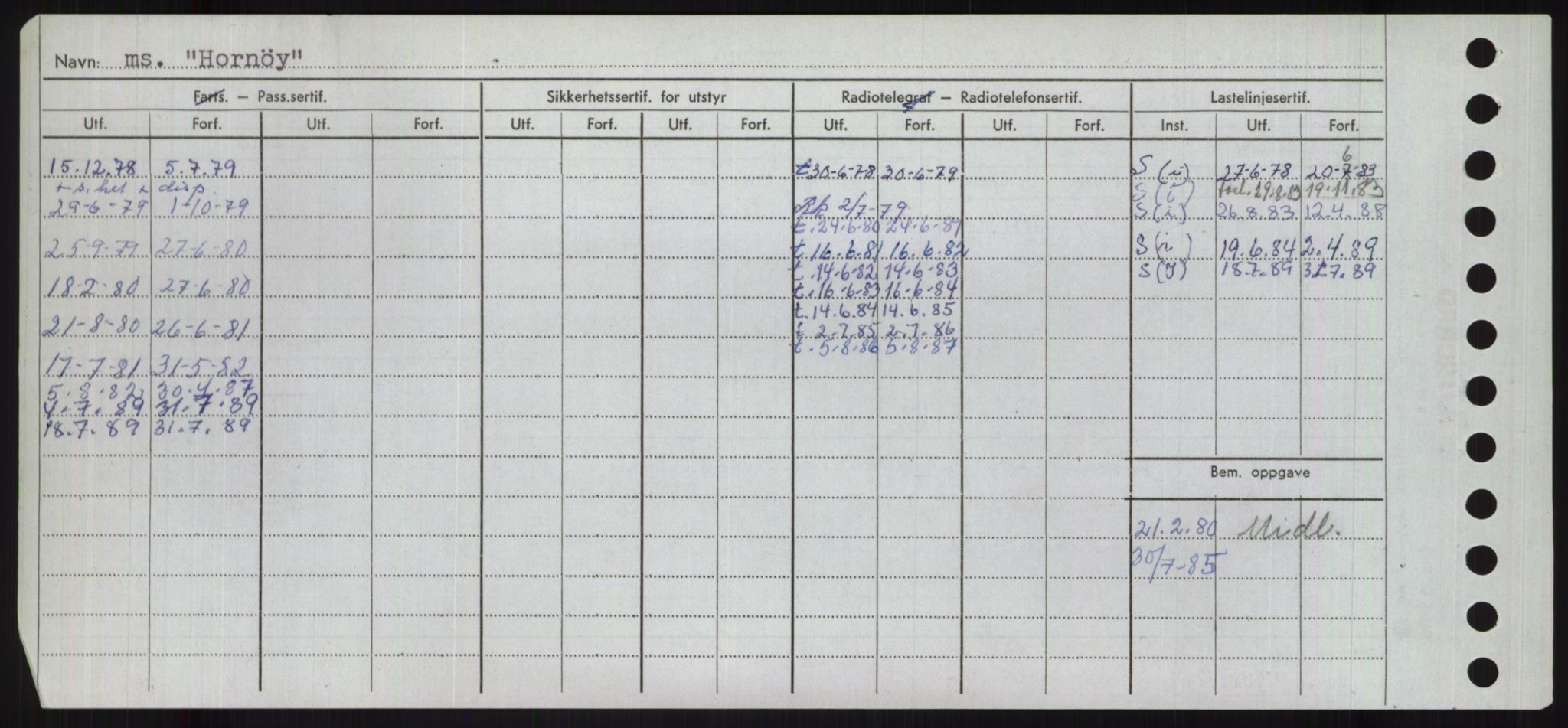 Sjøfartsdirektoratet med forløpere, Skipsmålingen, AV/RA-S-1627/H/Ha/L0003/0001: Fartøy, Hilm-Mar / Fartøy, Hilm-Kol, p. 92