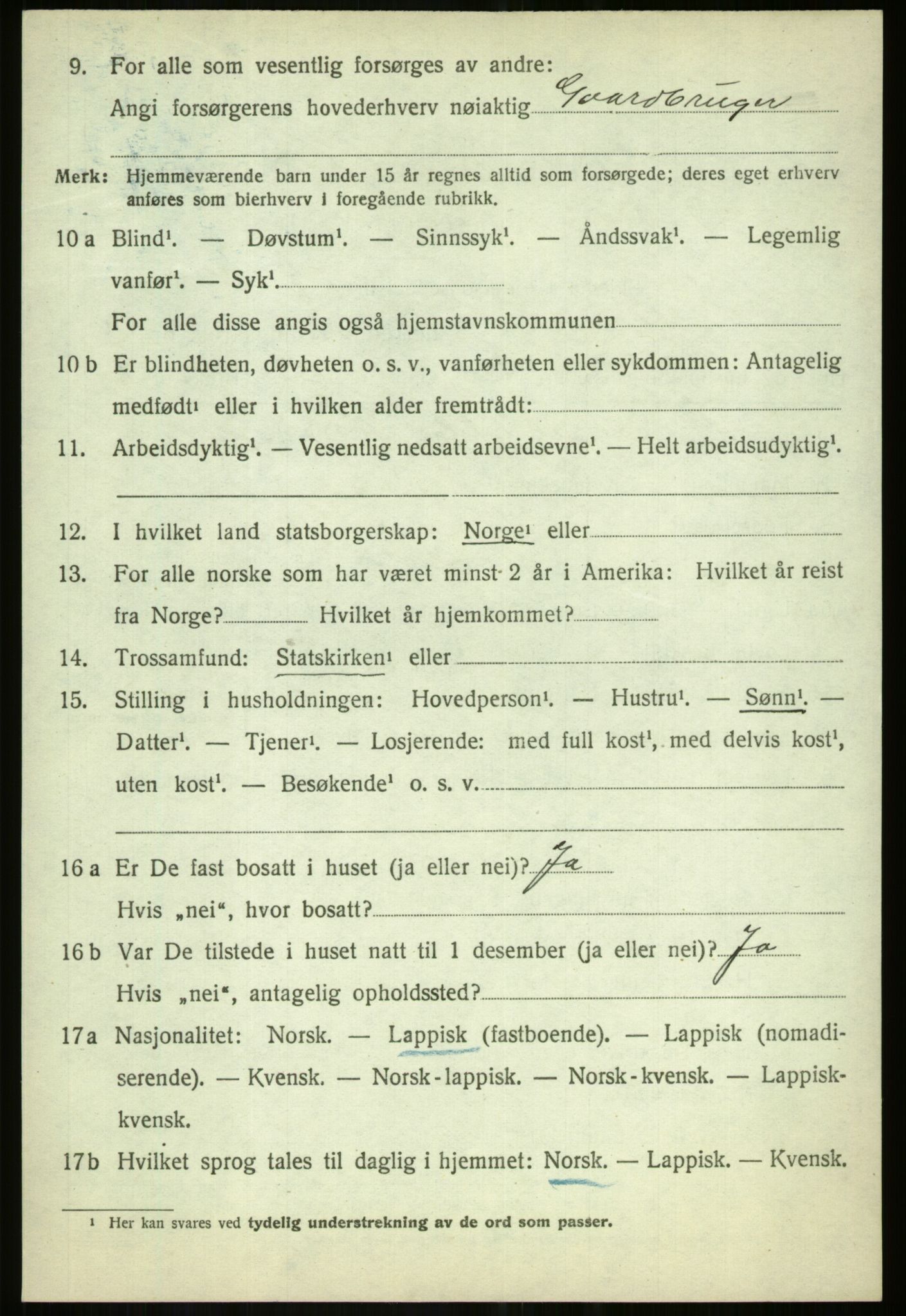 SATØ, 1920 census for Målselv, 1920, p. 7576