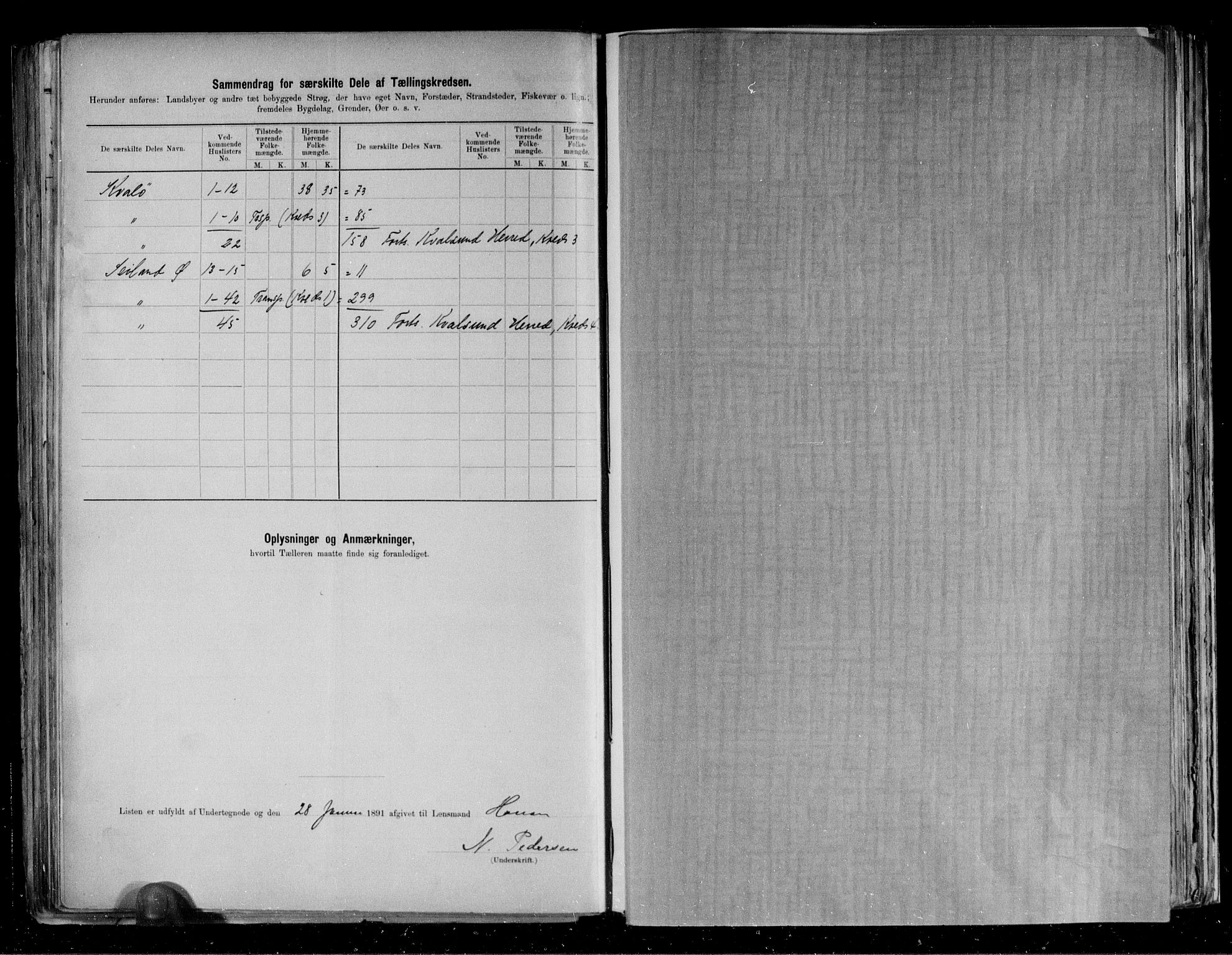 RA, 1891 census for 2016 Hammerfest, 1891, p. 12