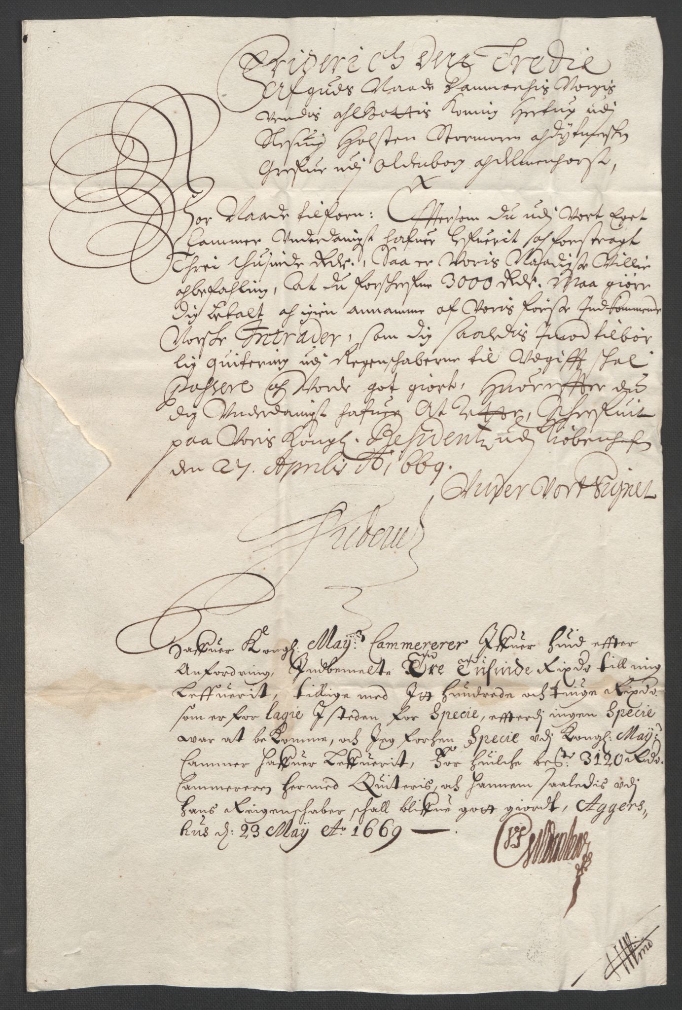 Rentekammeret inntil 1814, Reviderte regnskaper, Stiftamtstueregnskaper, Landkommissariatet på Akershus og Akershus stiftamt, RA/EA-5869/R/Rb/L0054: Akershus stiftamt, 1668