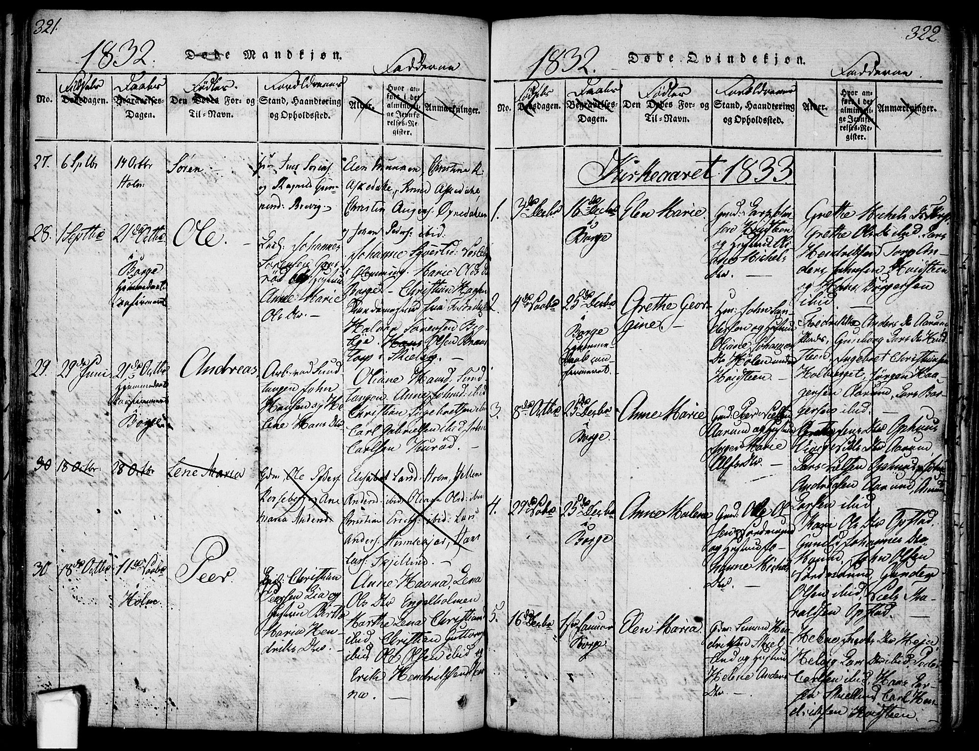 Borge prestekontor Kirkebøker, SAO/A-10903/F/Fa/L0003: Parish register (official) no. I 3, 1815-1836, p. 321-322