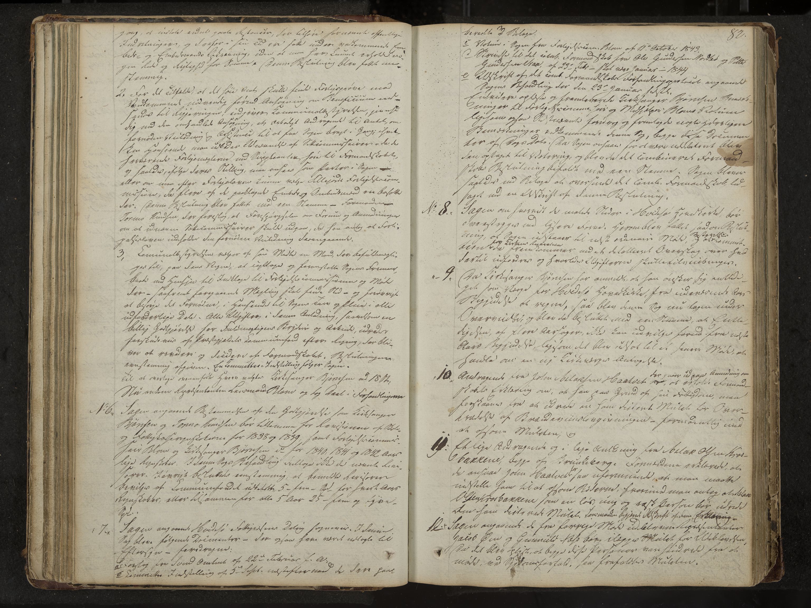 Kviteseid formannskap og sentraladministrasjon, IKAK/0829021/A/Aa/L0001: Møtebok med register, 1837-1866, p. 82