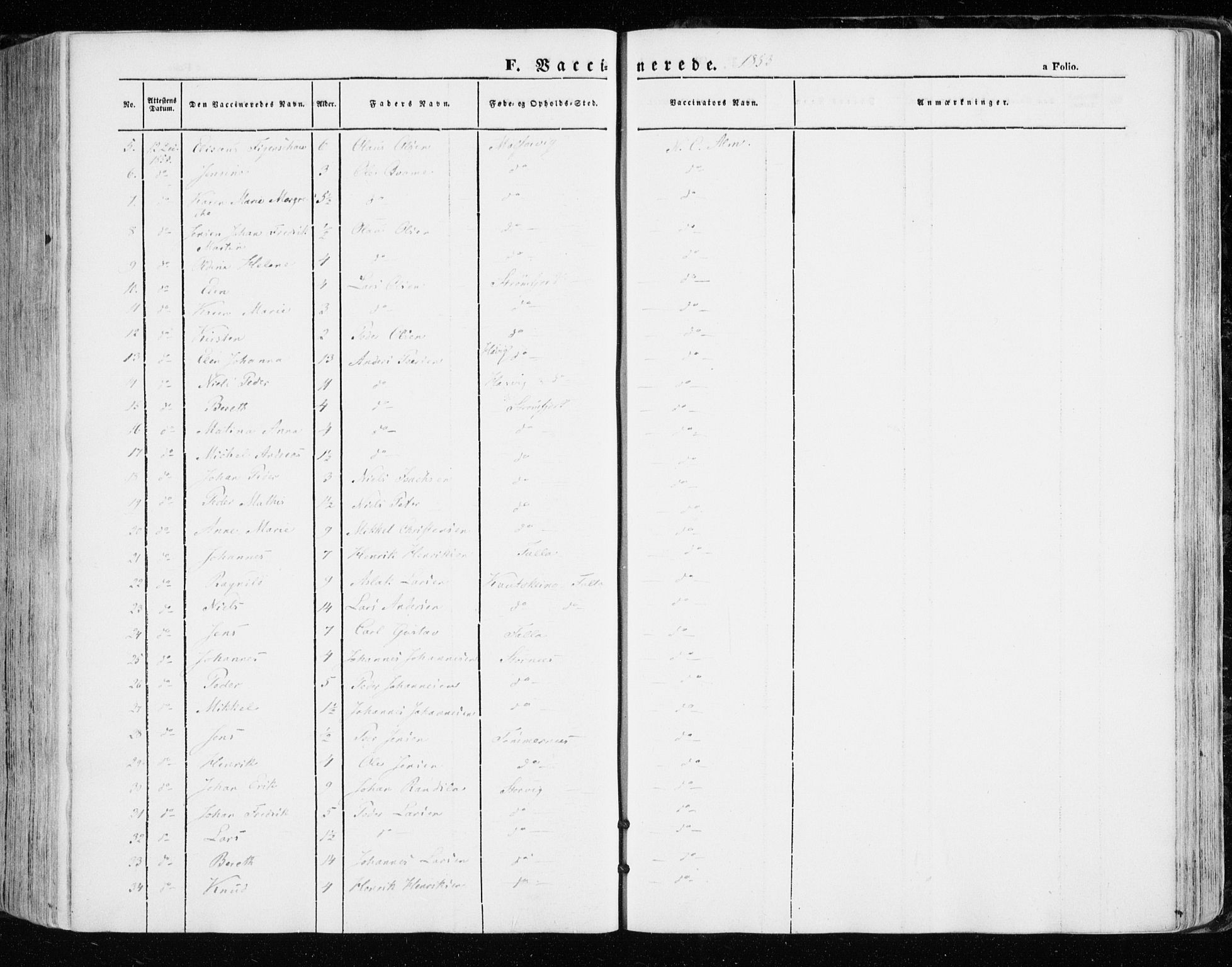 Skjervøy sokneprestkontor, AV/SATØ-S-1300/H/Ha/Haa/L0006kirke: Parish register (official) no. 6, 1848-1859