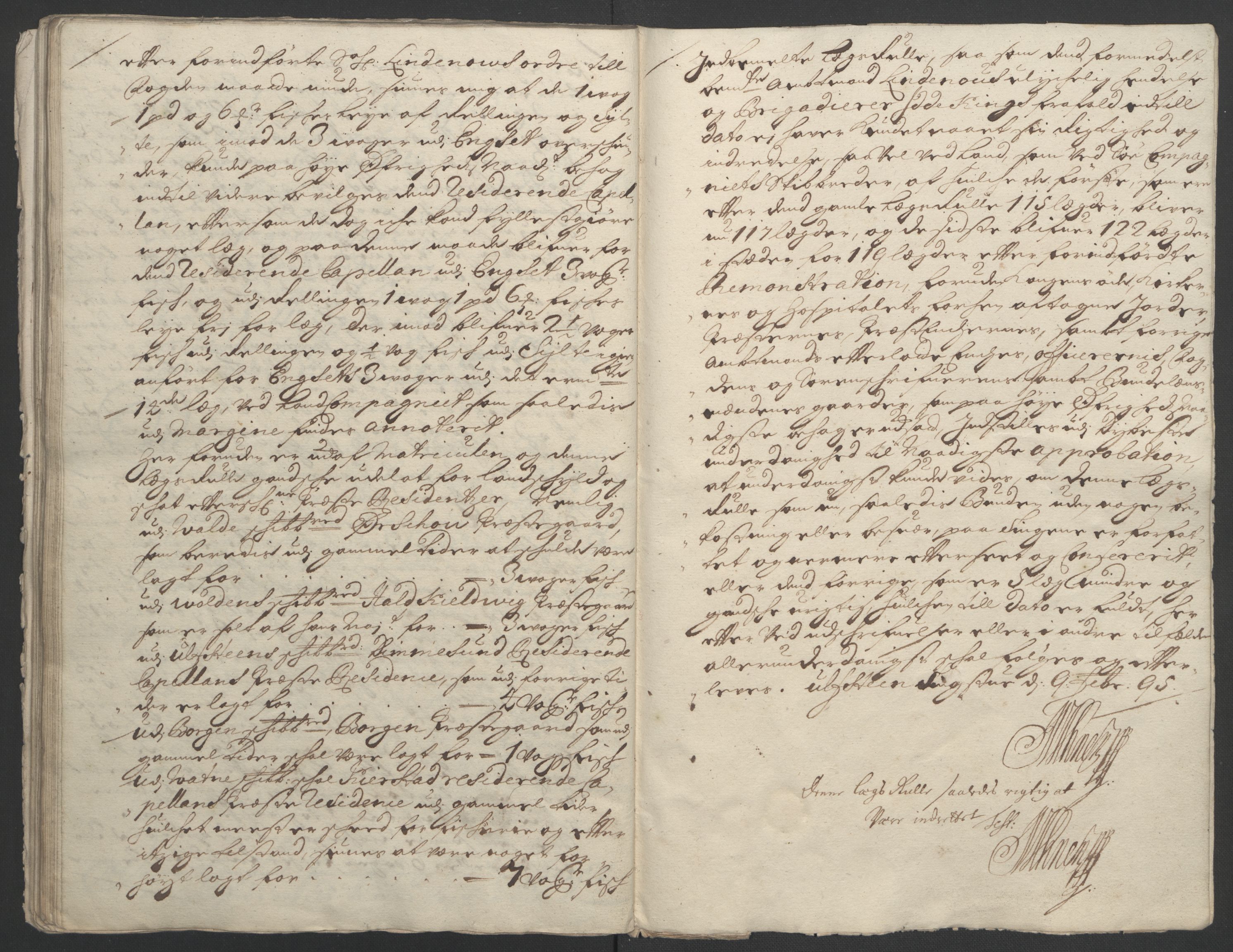 Rentekammeret inntil 1814, Reviderte regnskaper, Fogderegnskap, AV/RA-EA-4092/R54/L3555: Fogderegnskap Sunnmøre, 1694-1695, p. 91