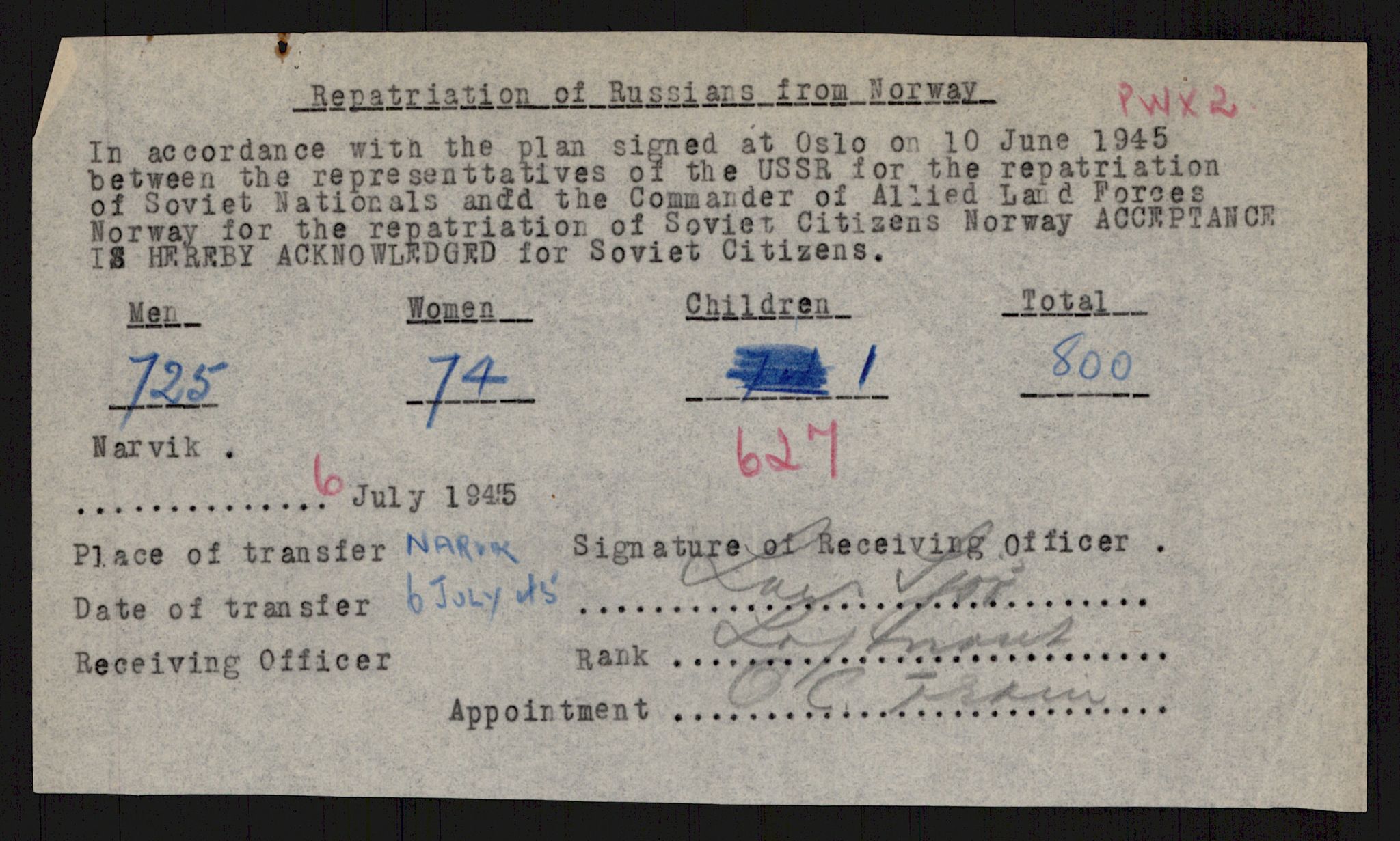 Flyktnings- og fangedirektoratet, Repatrieringskontoret, RA/S-1681/D/Db/L0016: Displaced Persons (DPs) og sivile tyskere, 1945-1948, p. 362