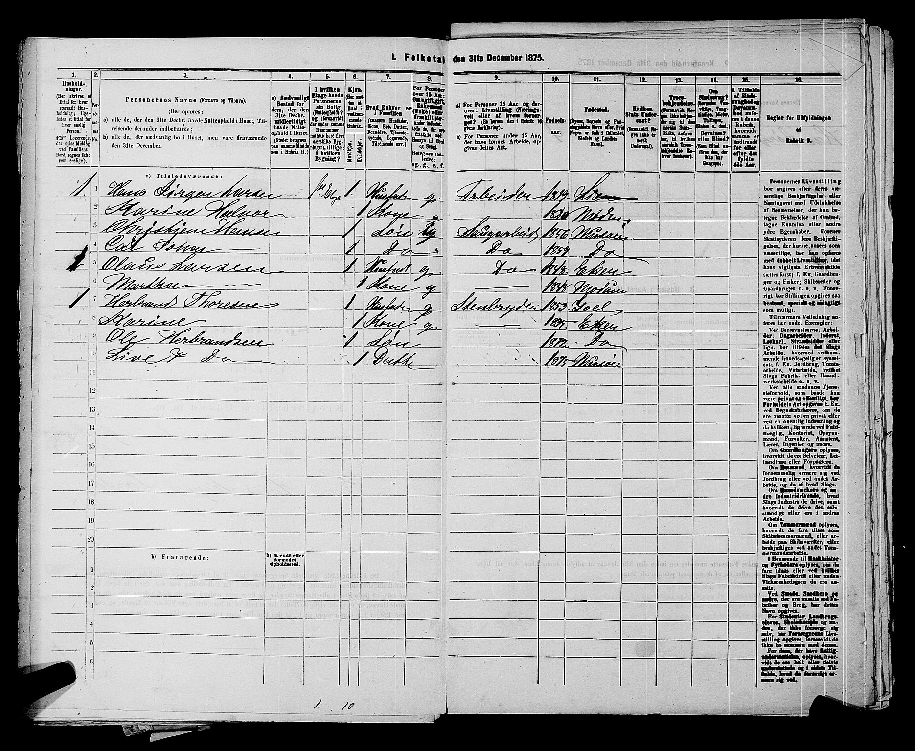 SAKO, 1875 census for 0602 Drammen, 1875, p. 151