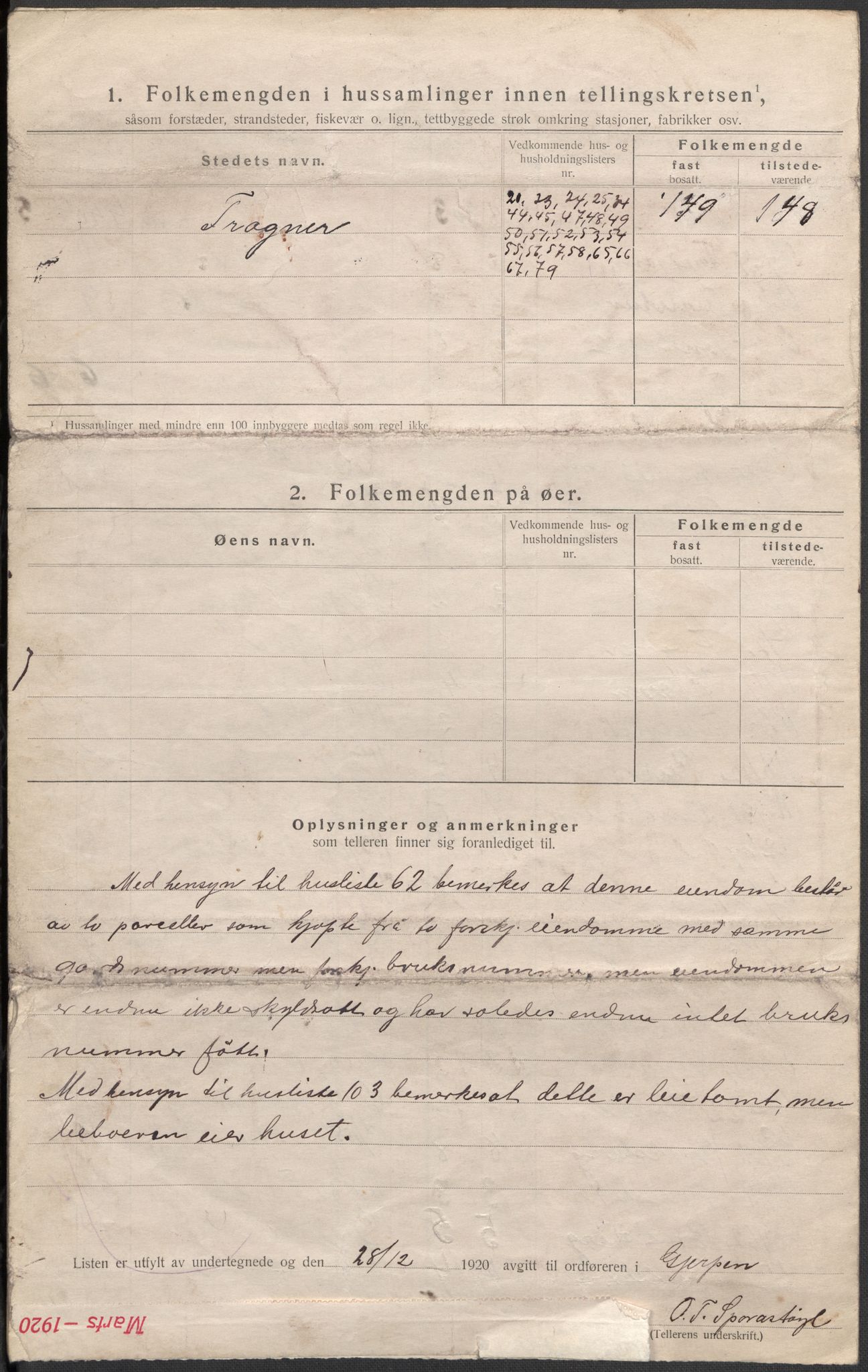 SAKO, 1920 census for Gjerpen, 1920, p. 41