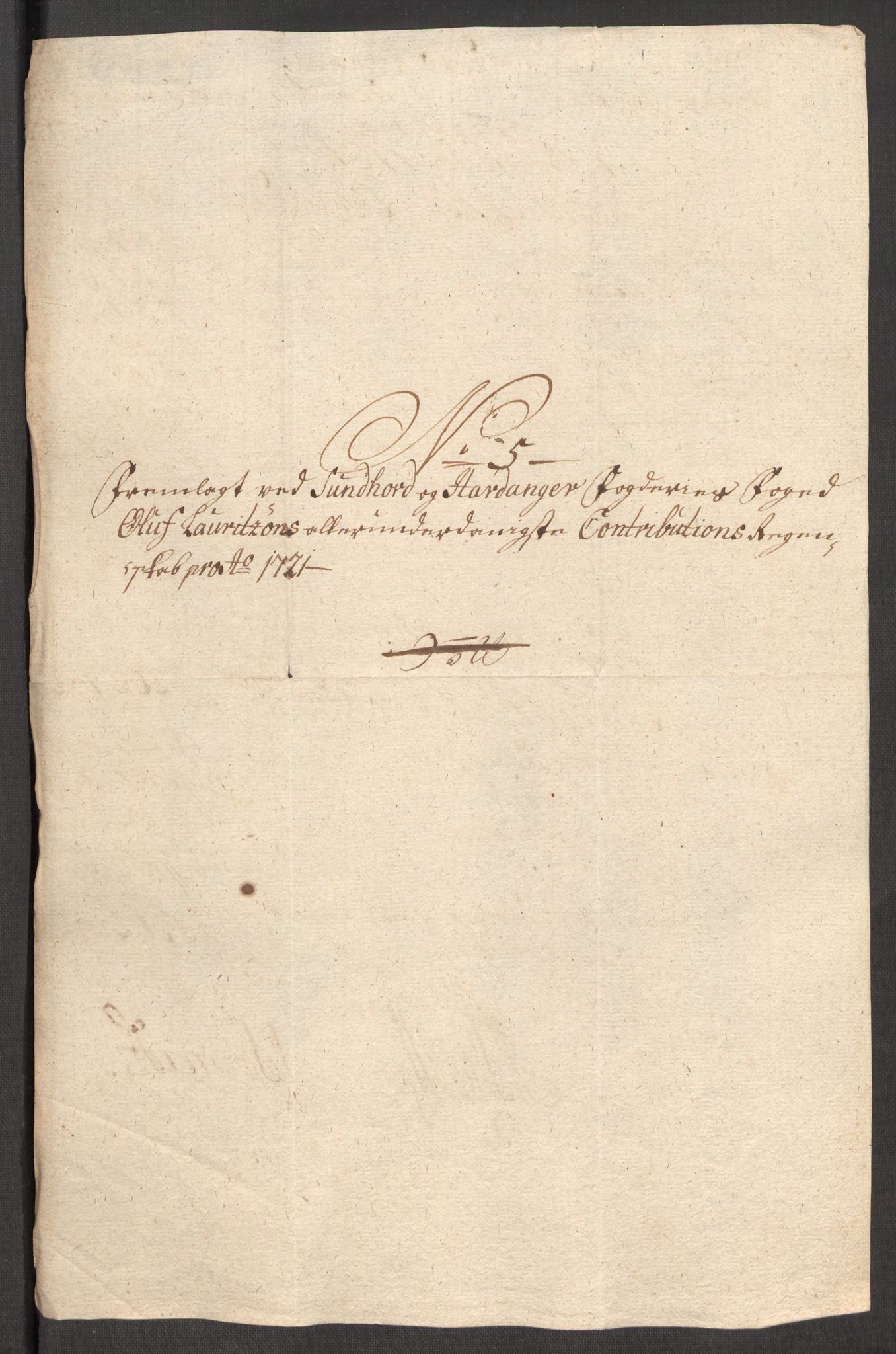 Rentekammeret inntil 1814, Reviderte regnskaper, Fogderegnskap, RA/EA-4092/R48/L3000: Fogderegnskap Sunnhordland og Hardanger, 1721, p. 97