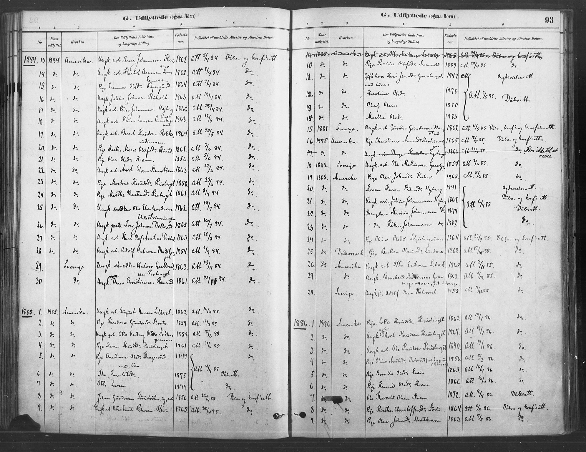 Våler prestekontor, Hedmark, AV/SAH-PREST-040/H/Ha/Haa/L0004: Parish register (official) no. 4, 1879-1893, p. 93