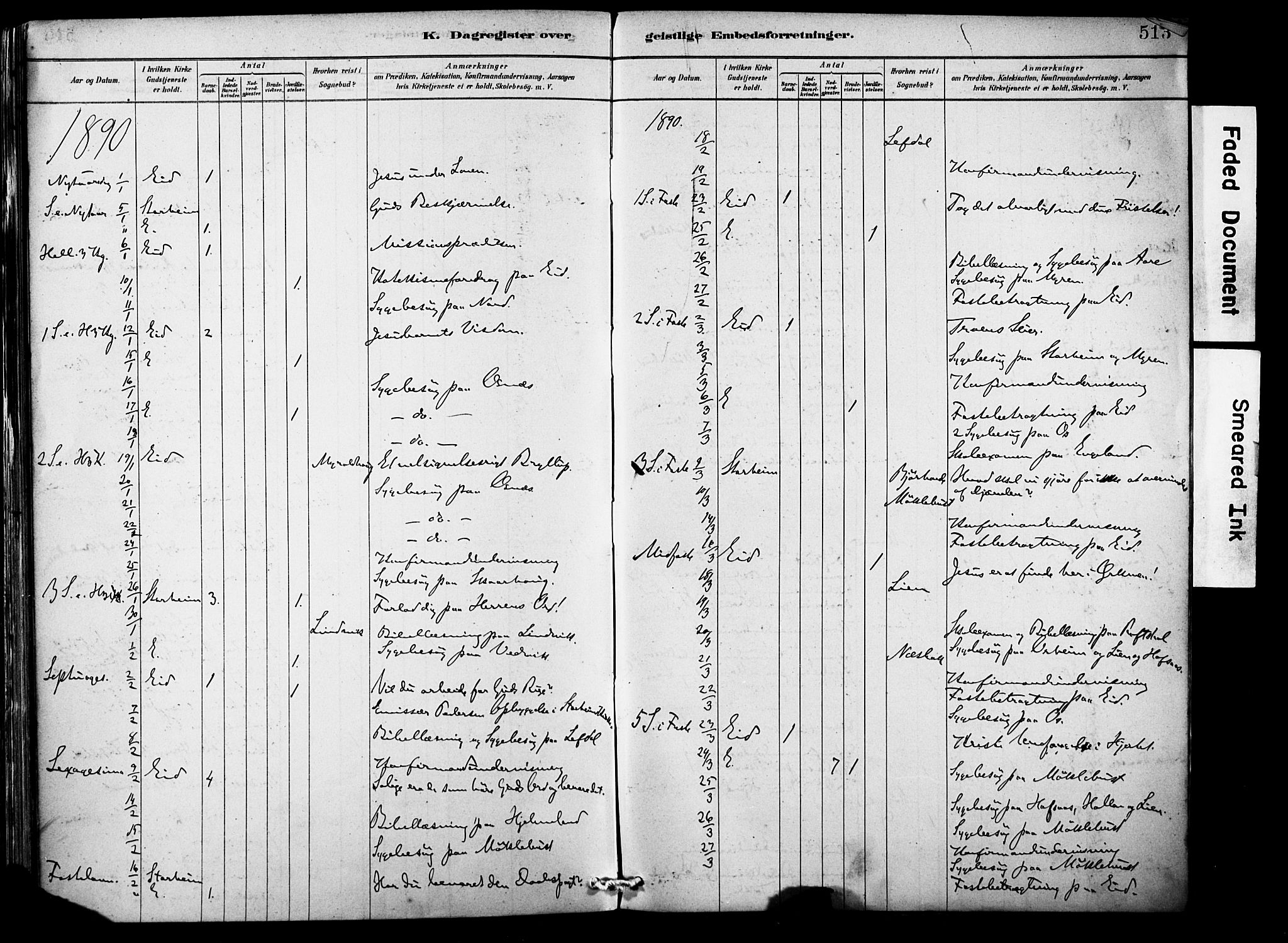 Eid sokneprestembete, AV/SAB-A-82301/H/Haa/Haab/L0001: Parish register (official) no. B 1, 1879-1906, p. 513