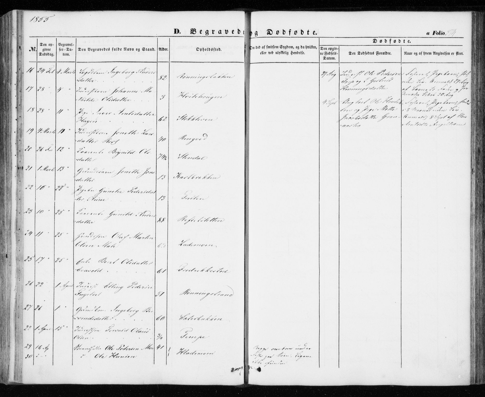 Ministerialprotokoller, klokkerbøker og fødselsregistre - Sør-Trøndelag, SAT/A-1456/606/L0291: Parish register (official) no. 606A06, 1848-1856, p. 274