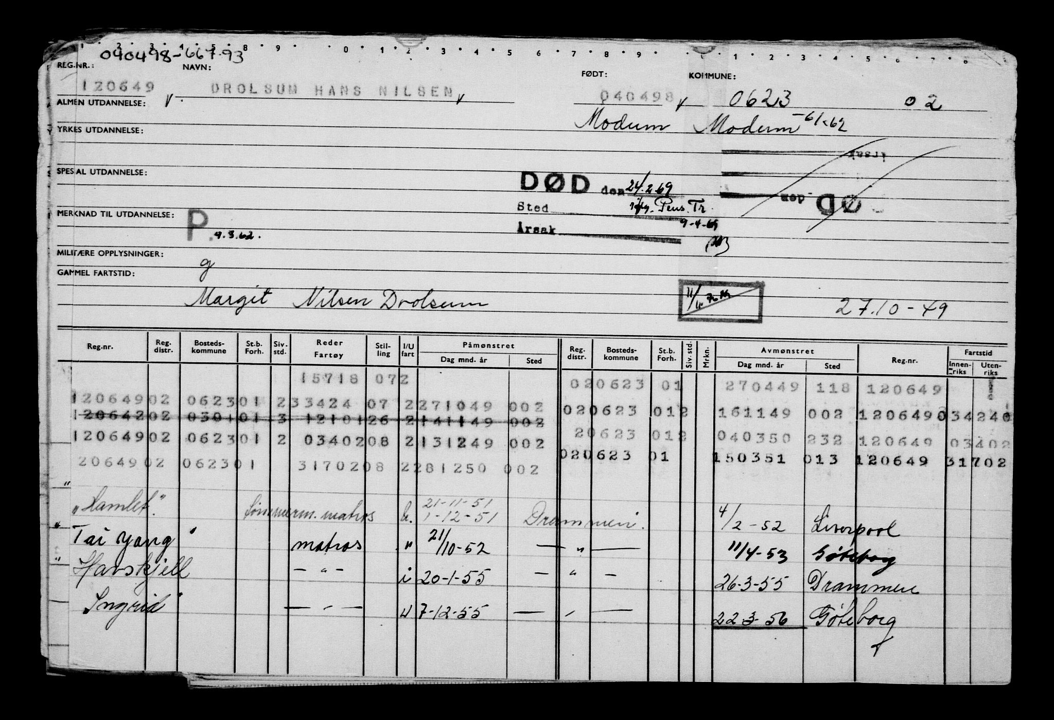Direktoratet for sjømenn, AV/RA-S-3545/G/Gb/L0028: Hovedkort, 1898, p. 25
