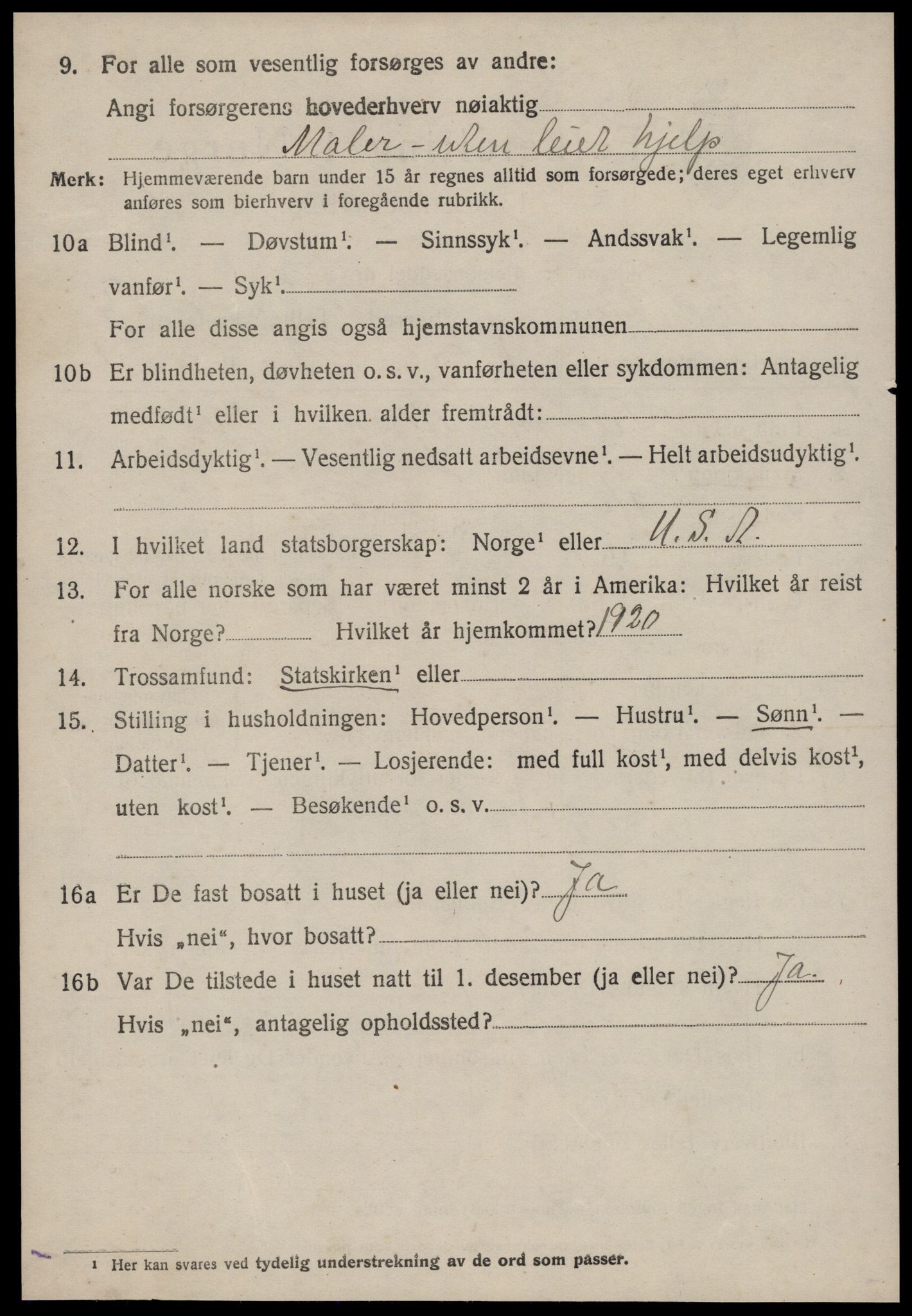 SAT, 1920 census for Sykkylven, 1920, p. 2746