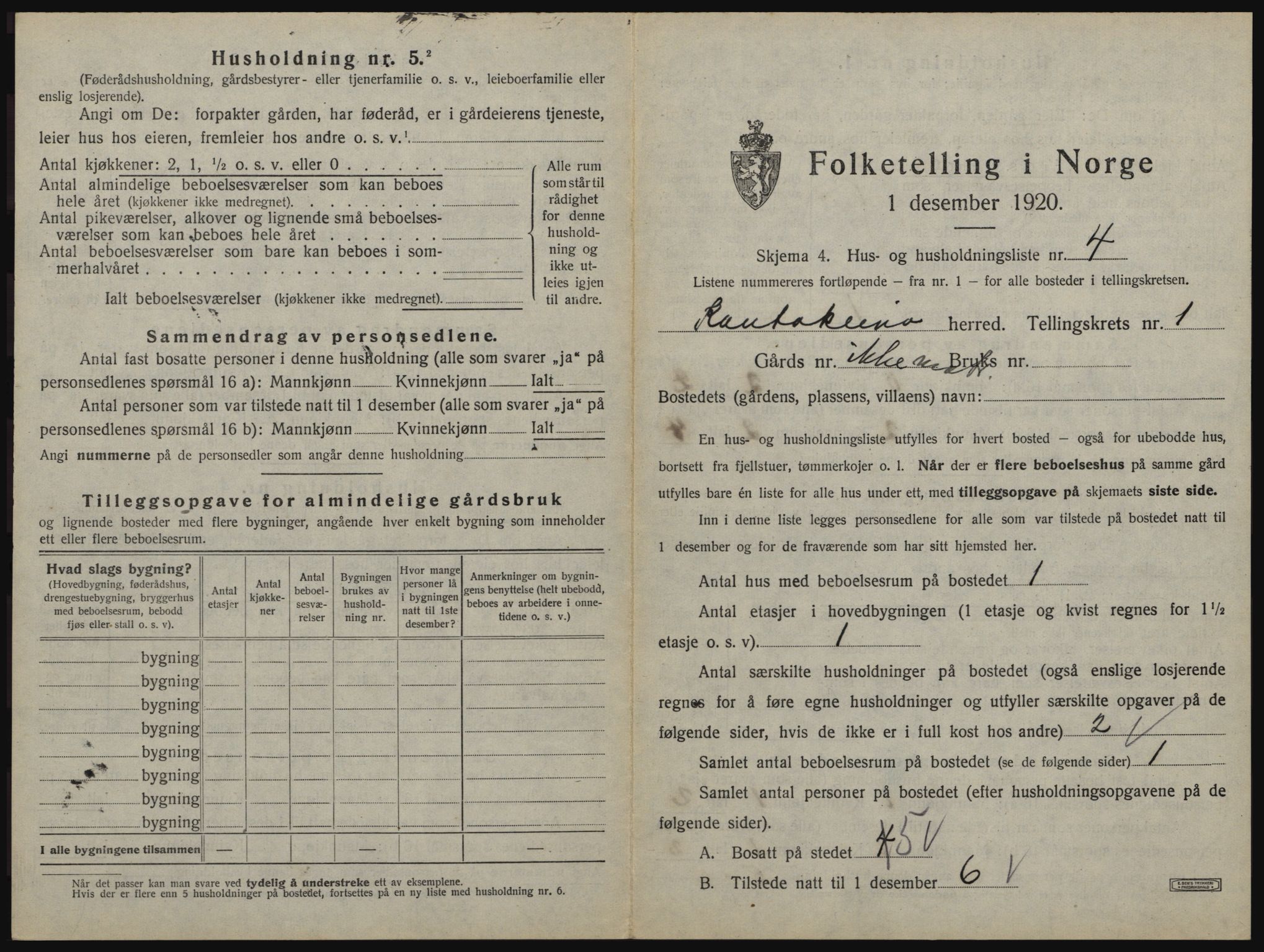 SATØ, 1920 census for Kautokeino, 1920, p. 31