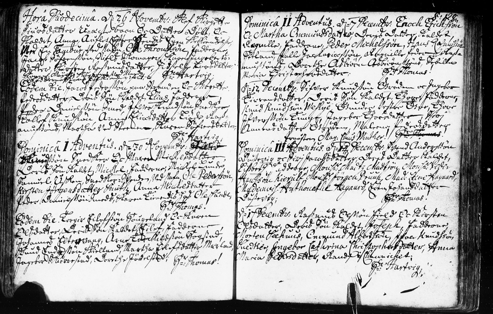 Domkirken sokneprestkontor, AV/SAST-A-101812/001/30/30BB/L0002: Parish register (copy) no. B 2, 1714-1733, p. 128