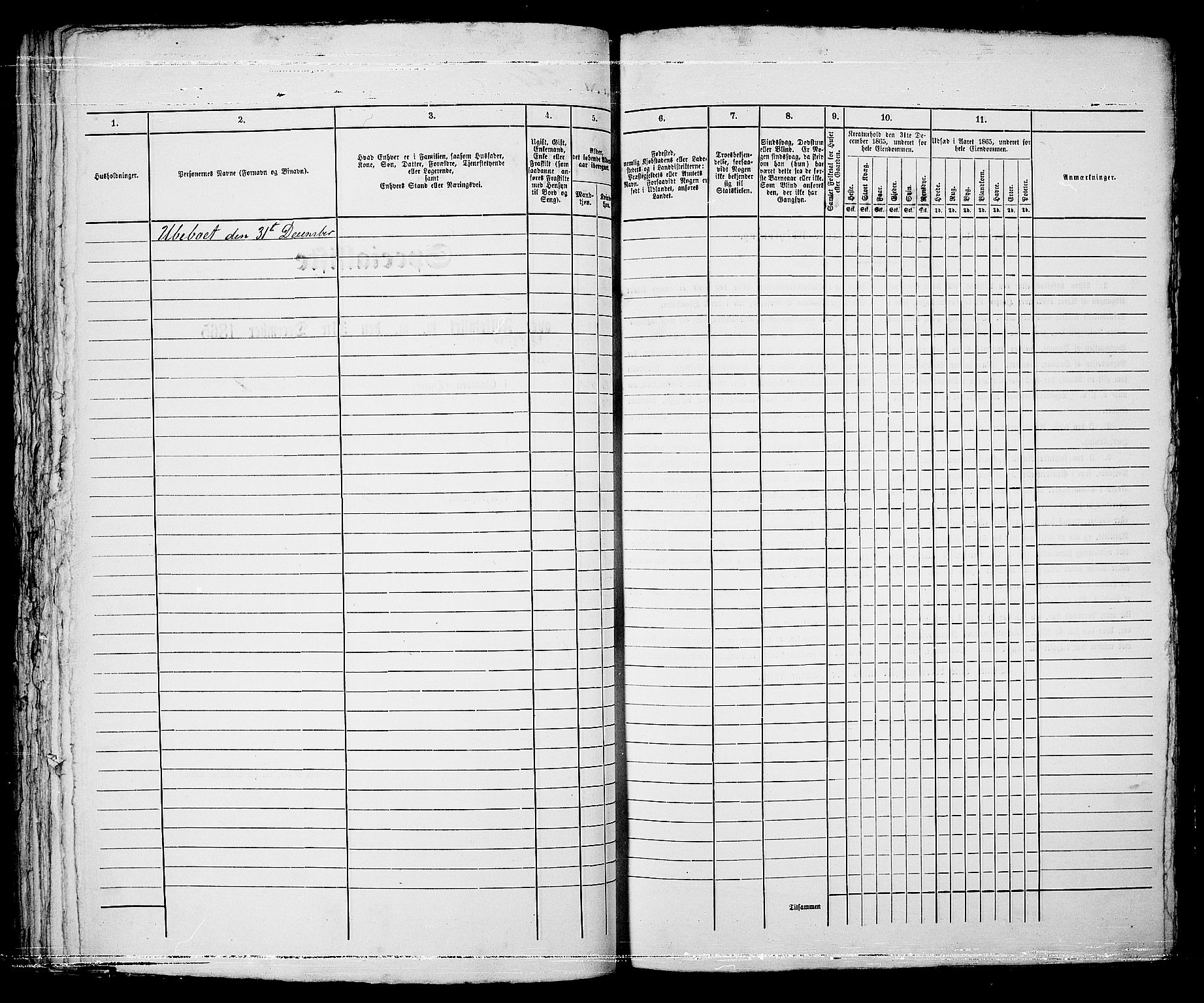 RA, 1865 census for Moss/Moss, 1865, p. 461