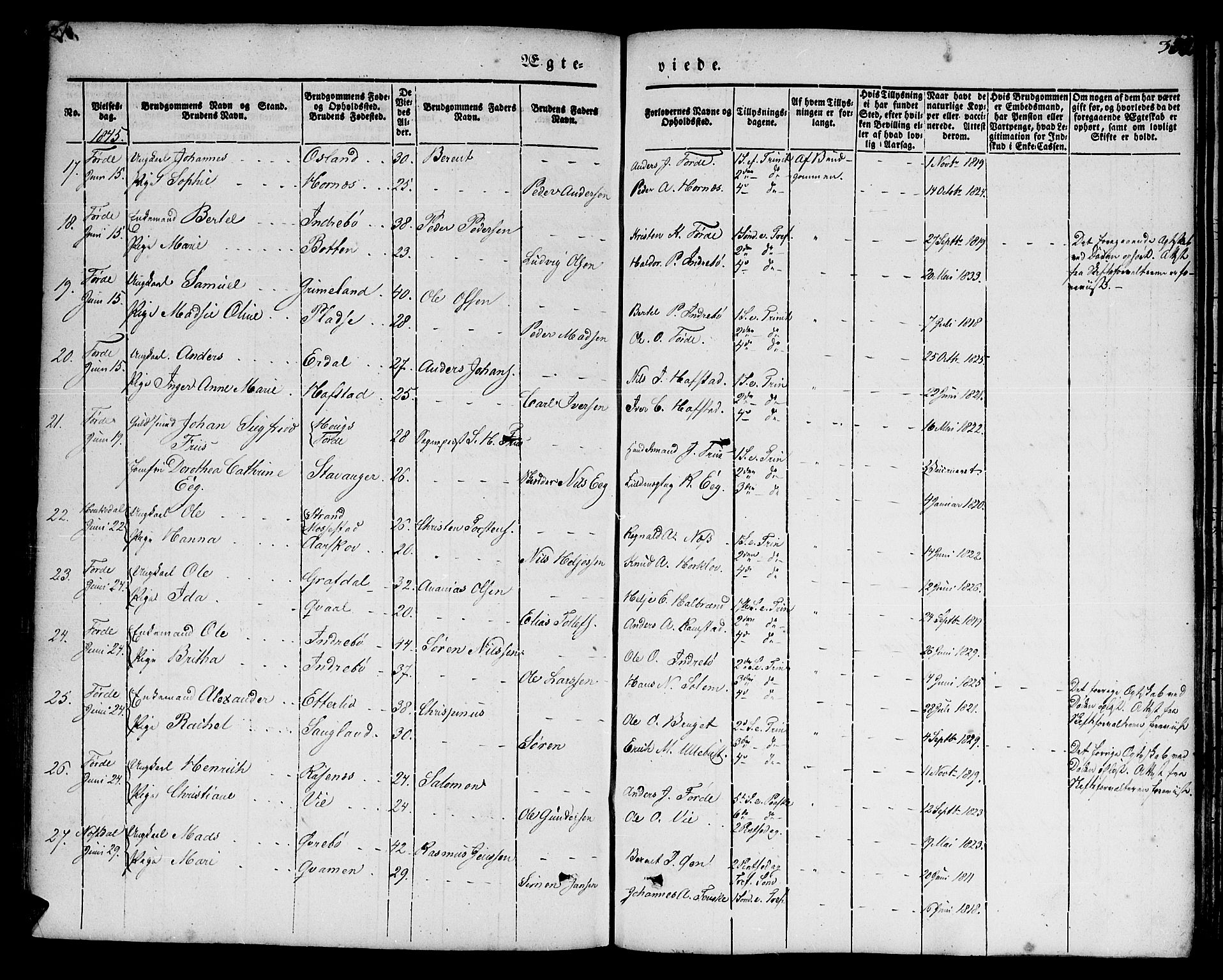 Førde sokneprestembete, SAB/A-79901/H/Haa/Haaa/L0007: Parish register (official) no. A 7, 1843-1860, p. 382