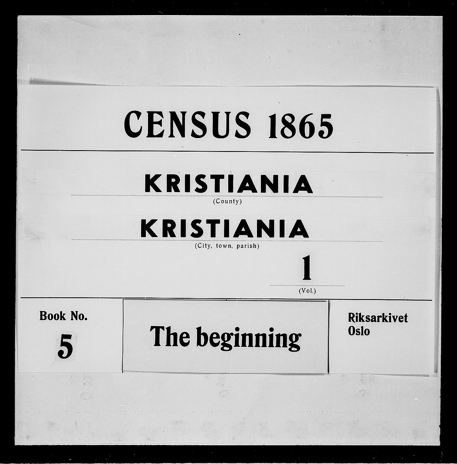 RA, 1865 census for Kristiania, 1865, p. 1645