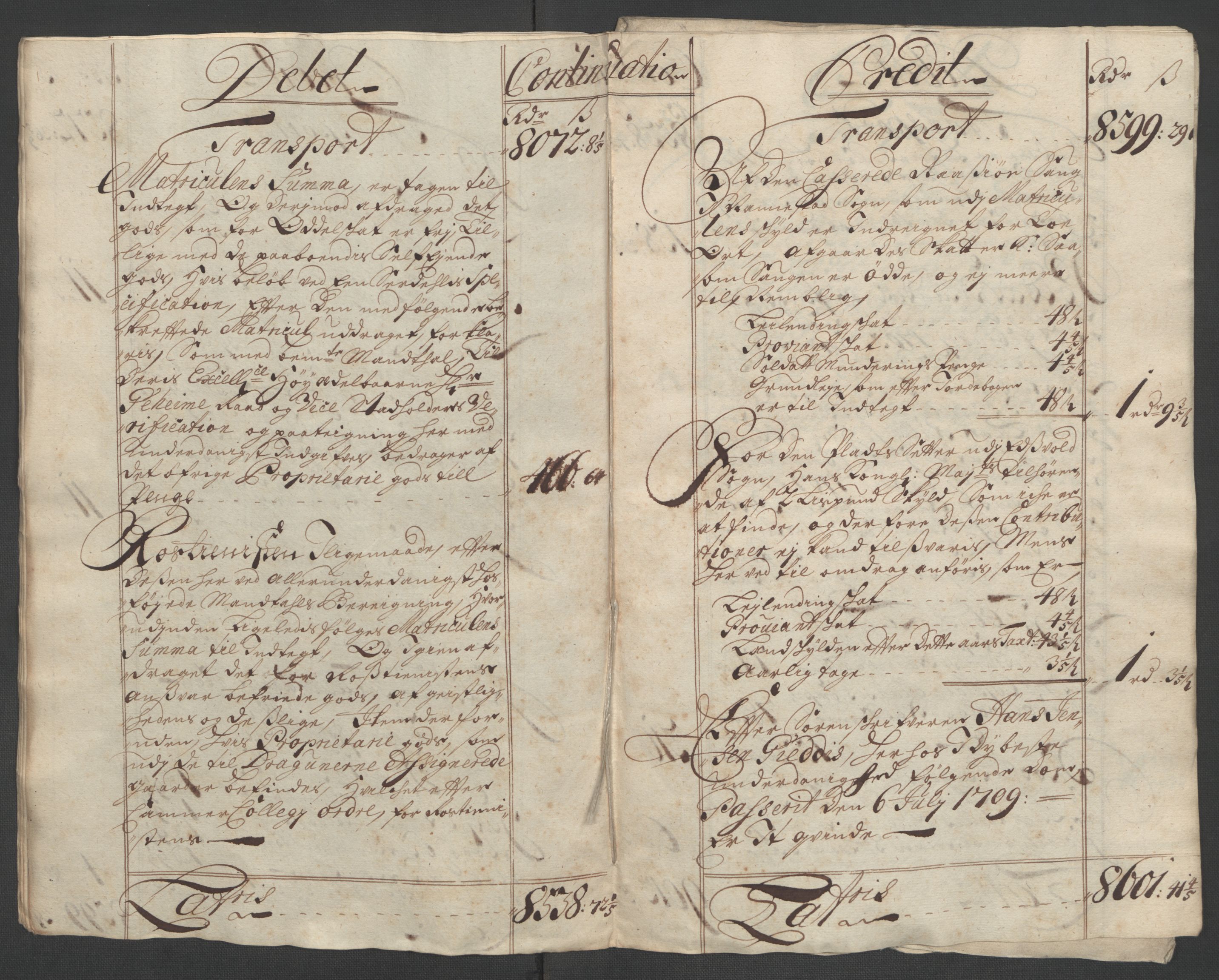 Rentekammeret inntil 1814, Reviderte regnskaper, Fogderegnskap, AV/RA-EA-4092/R12/L0719: Fogderegnskap Øvre Romerike, 1708-1709, p. 218