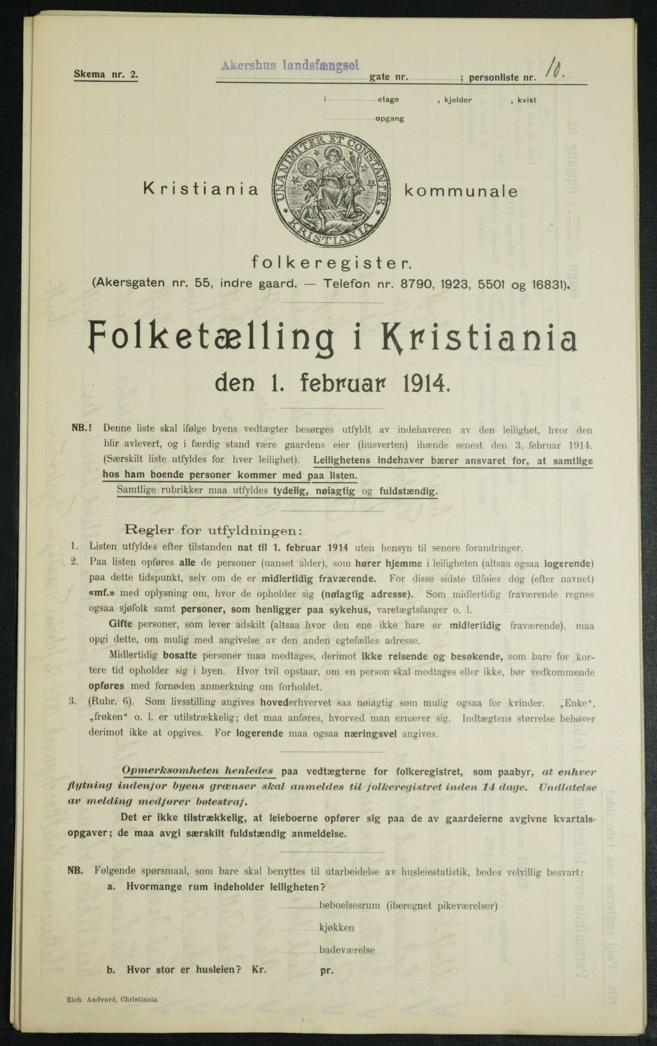 OBA, Municipal Census 1914 for Kristiania, 1914, p. 24240