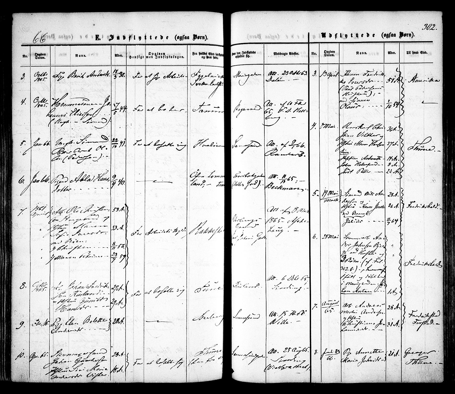 Sarpsborg prestekontor Kirkebøker, AV/SAO-A-2006/F/Fa/L0001: Parish register (official) no. 1, 1859-1868, p. 302