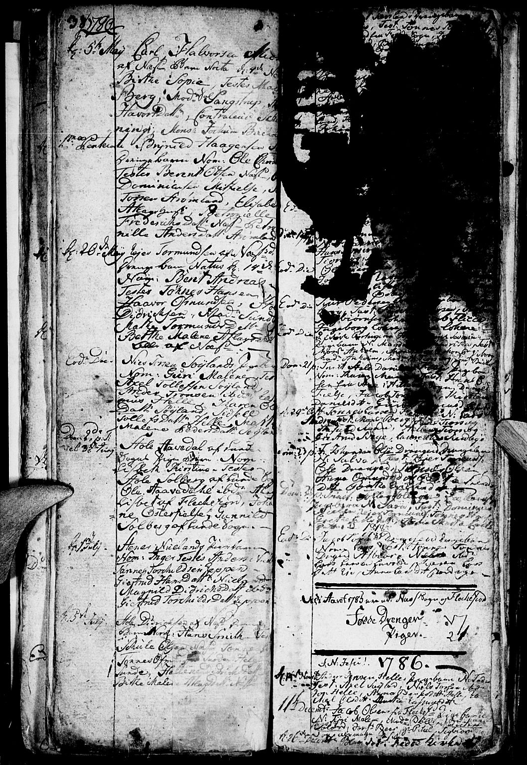 Flekkefjord sokneprestkontor, SAK/1111-0012/F/Fa/Fac/L0001: Parish register (official) no. A 1, 1773-1806, p. 38-39