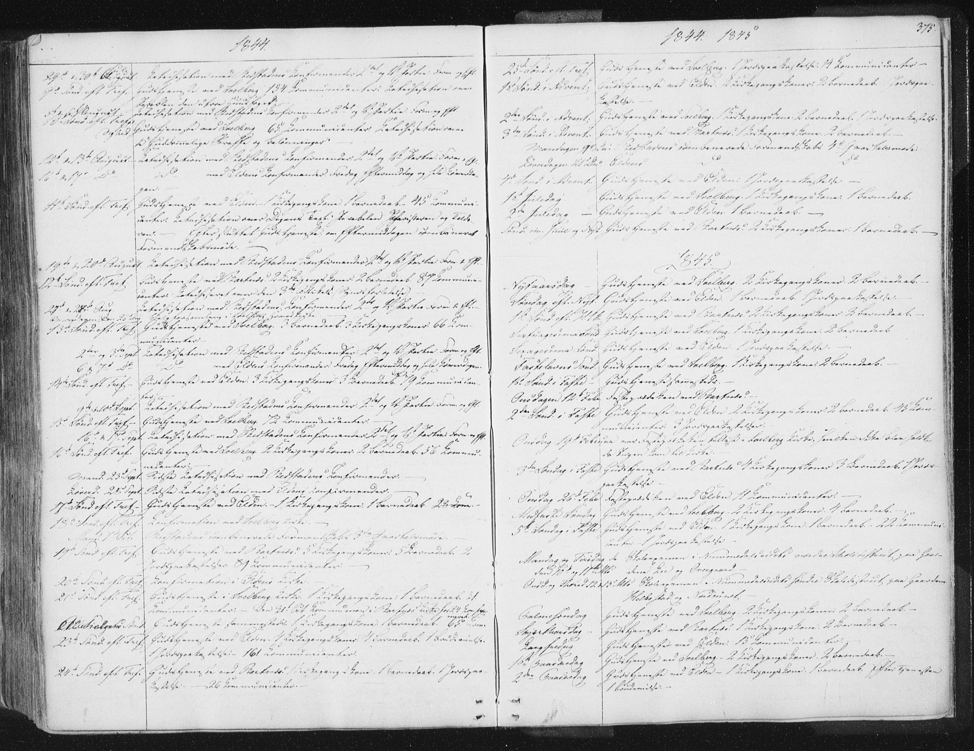 Ministerialprotokoller, klokkerbøker og fødselsregistre - Nord-Trøndelag, SAT/A-1458/741/L0392: Parish register (official) no. 741A06, 1836-1848, p. 375