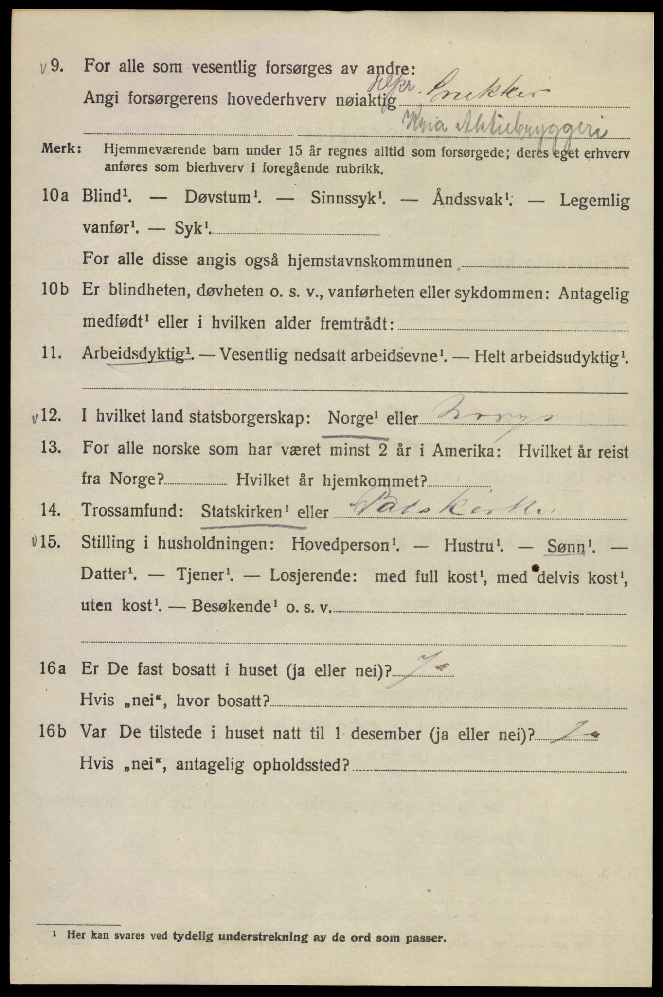 SAO, 1920 census for Kristiania, 1920, p. 157044