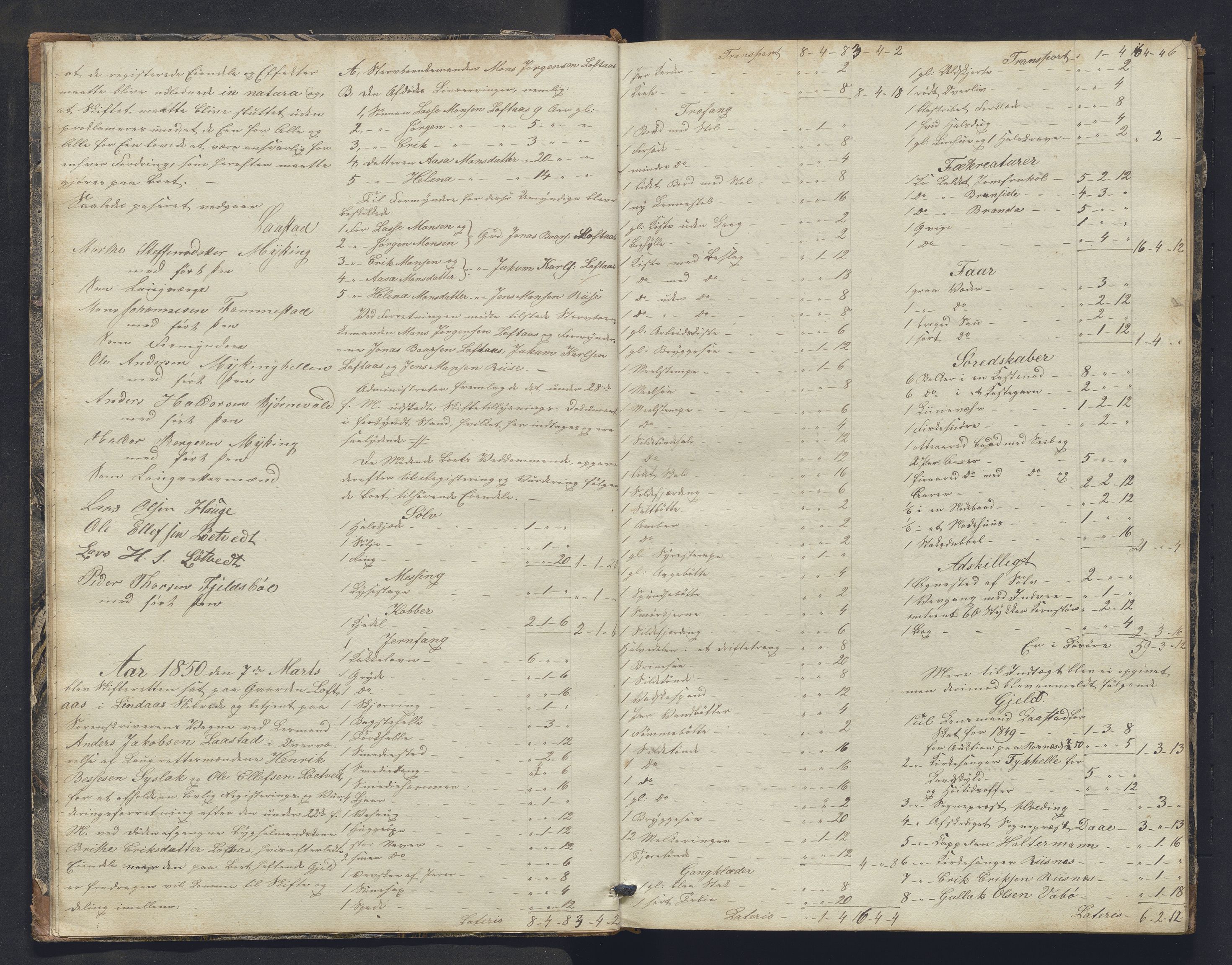 Nordhordland sorenskrivar, AV/SAB-A-2901/1/H/Hb/L0016: Registreringsprotokollar, 1850-1854, p. 6