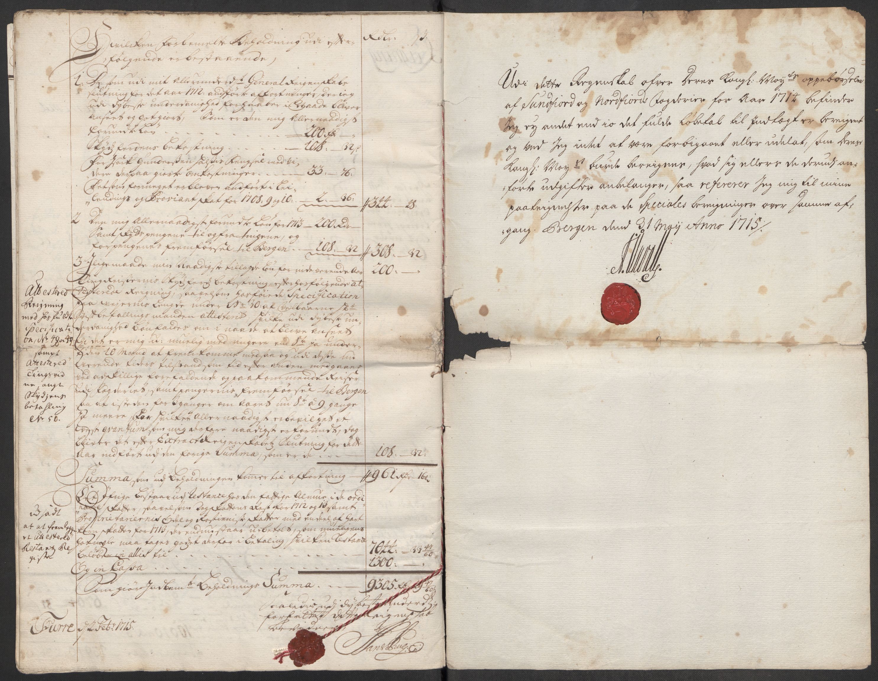 Rentekammeret inntil 1814, Reviderte regnskaper, Fogderegnskap, RA/EA-4092/R53/L3438: Fogderegnskap Sunn- og Nordfjord, 1714, p. 14
