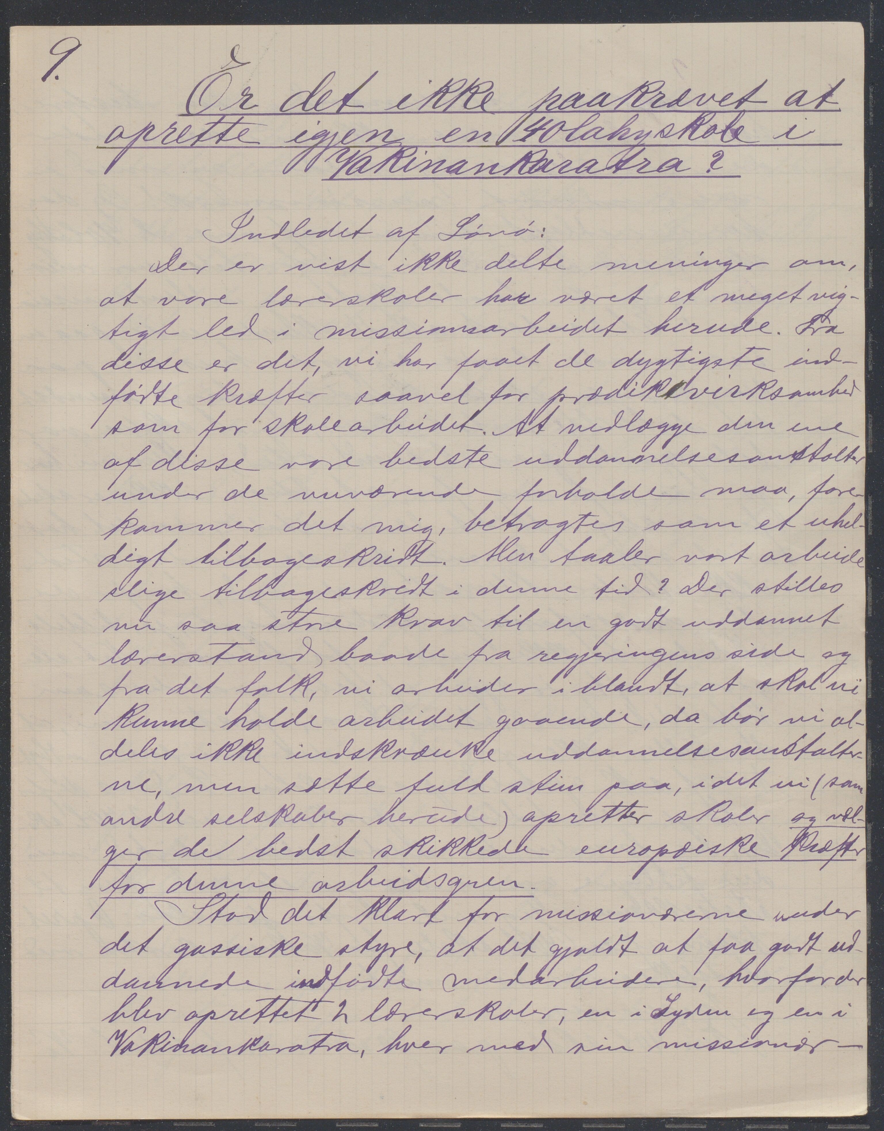 Det Norske Misjonsselskap - hovedadministrasjonen, VID/MA-A-1045/D/Da/Daa/L0043/0009: Konferansereferat og årsberetninger / Konferansereferat fra Madagaskar Innland, del I., 1900