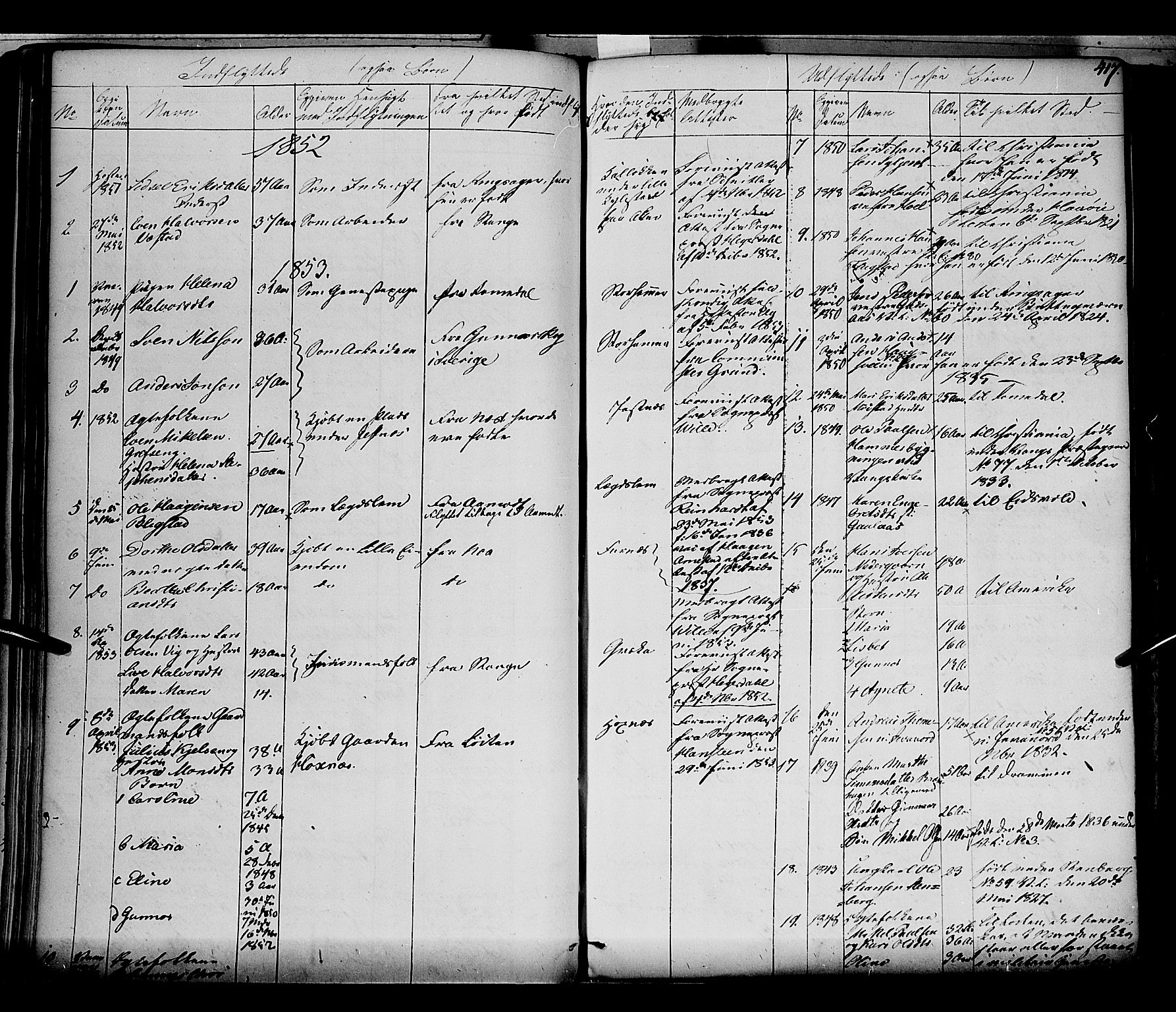 Vang prestekontor, Hedmark, SAH/PREST-008/H/Ha/Haa/L0010: Parish register (official) no. 10, 1841-1855, p. 417
