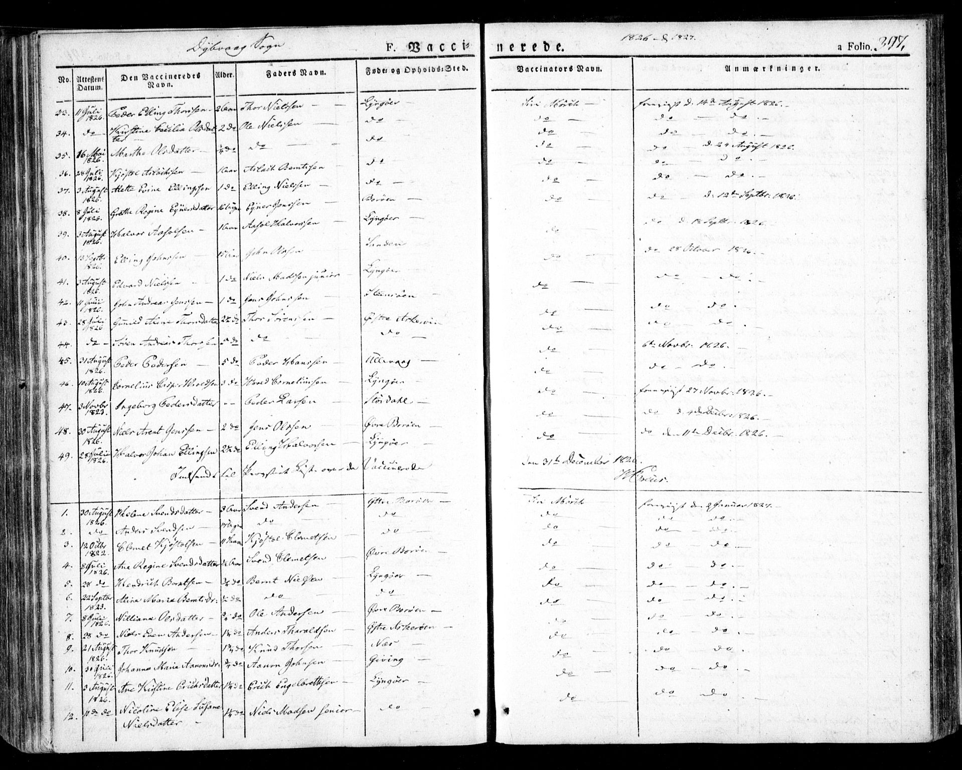 Dypvåg sokneprestkontor, SAK/1111-0007/F/Fa/Faa/L0004: Parish register (official) no. A 4, 1824-1840, p. 347