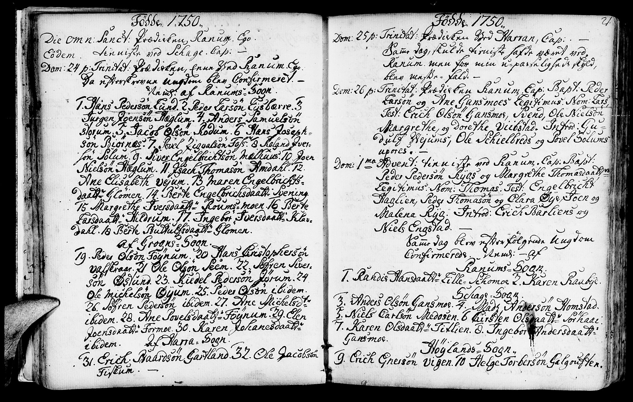 Ministerialprotokoller, klokkerbøker og fødselsregistre - Nord-Trøndelag, SAT/A-1458/764/L0542: Parish register (official) no. 764A02, 1748-1779, p. 21