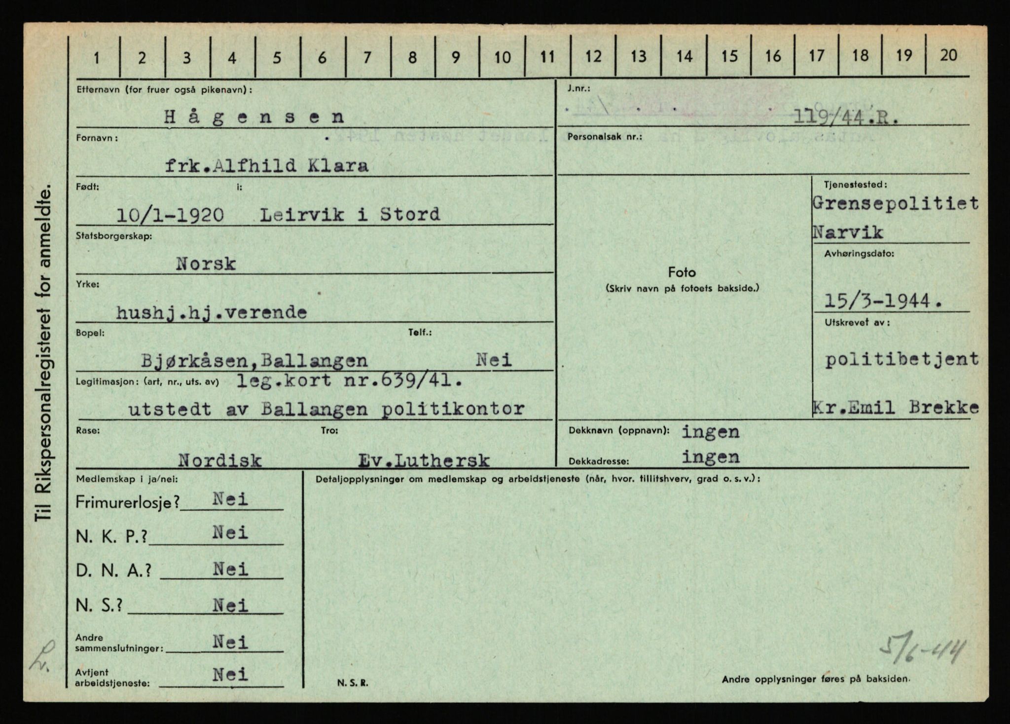 Statspolitiet - Hovedkontoret / Osloavdelingen, AV/RA-S-1329/C/Ca/L0005: Furali - Hamula, 1943-1945, p. 3431