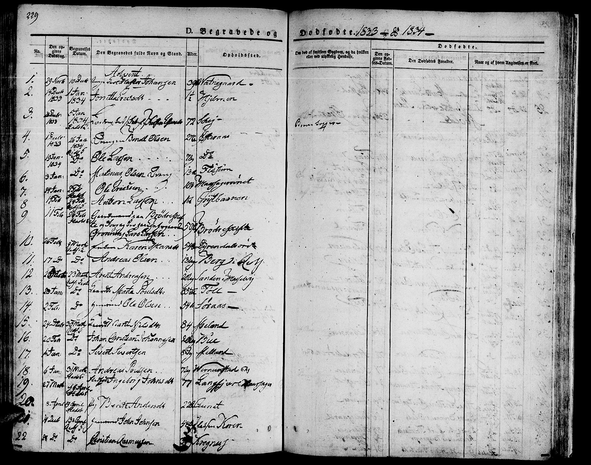 Ministerialprotokoller, klokkerbøker og fødselsregistre - Sør-Trøndelag, SAT/A-1456/646/L0609: Parish register (official) no. 646A07, 1826-1838, p. 229