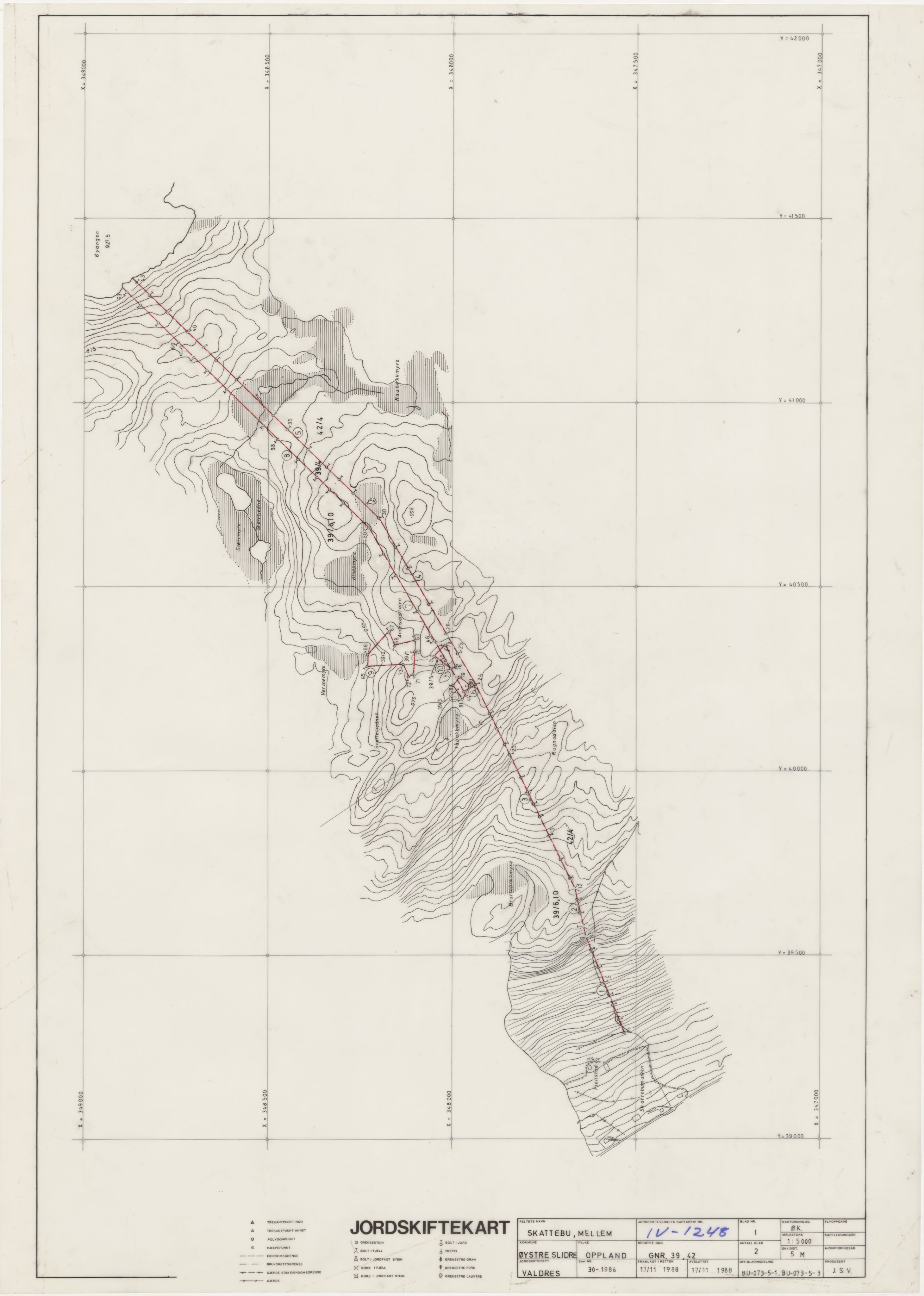Jordskifteverkets kartarkiv, RA/S-3929/T, 1859-1988, p. 1595