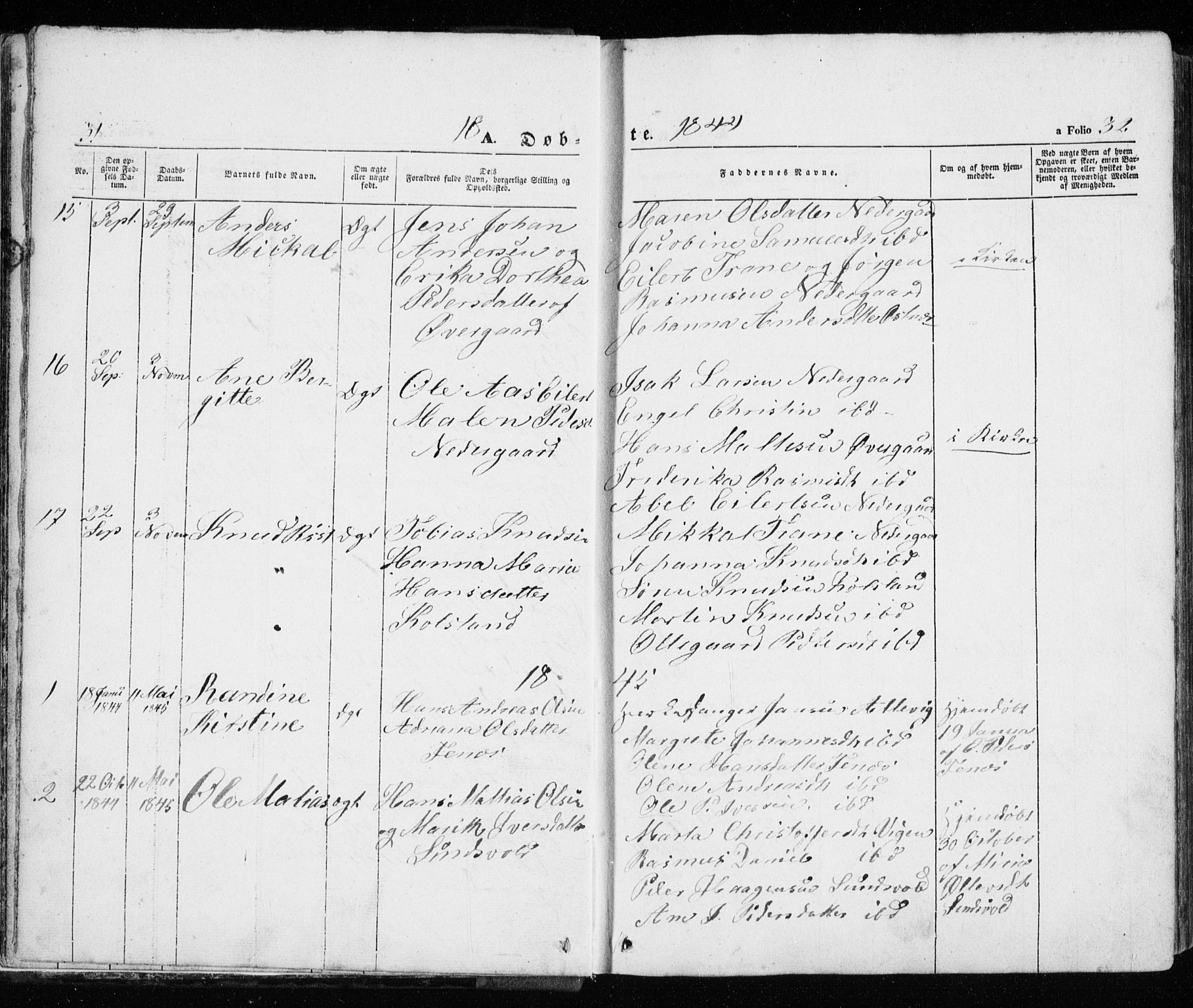 Trondenes sokneprestkontor, SATØ/S-1319/H/Ha/L0010kirke: Parish register (official) no. 10, 1840-1865, p. 31-32