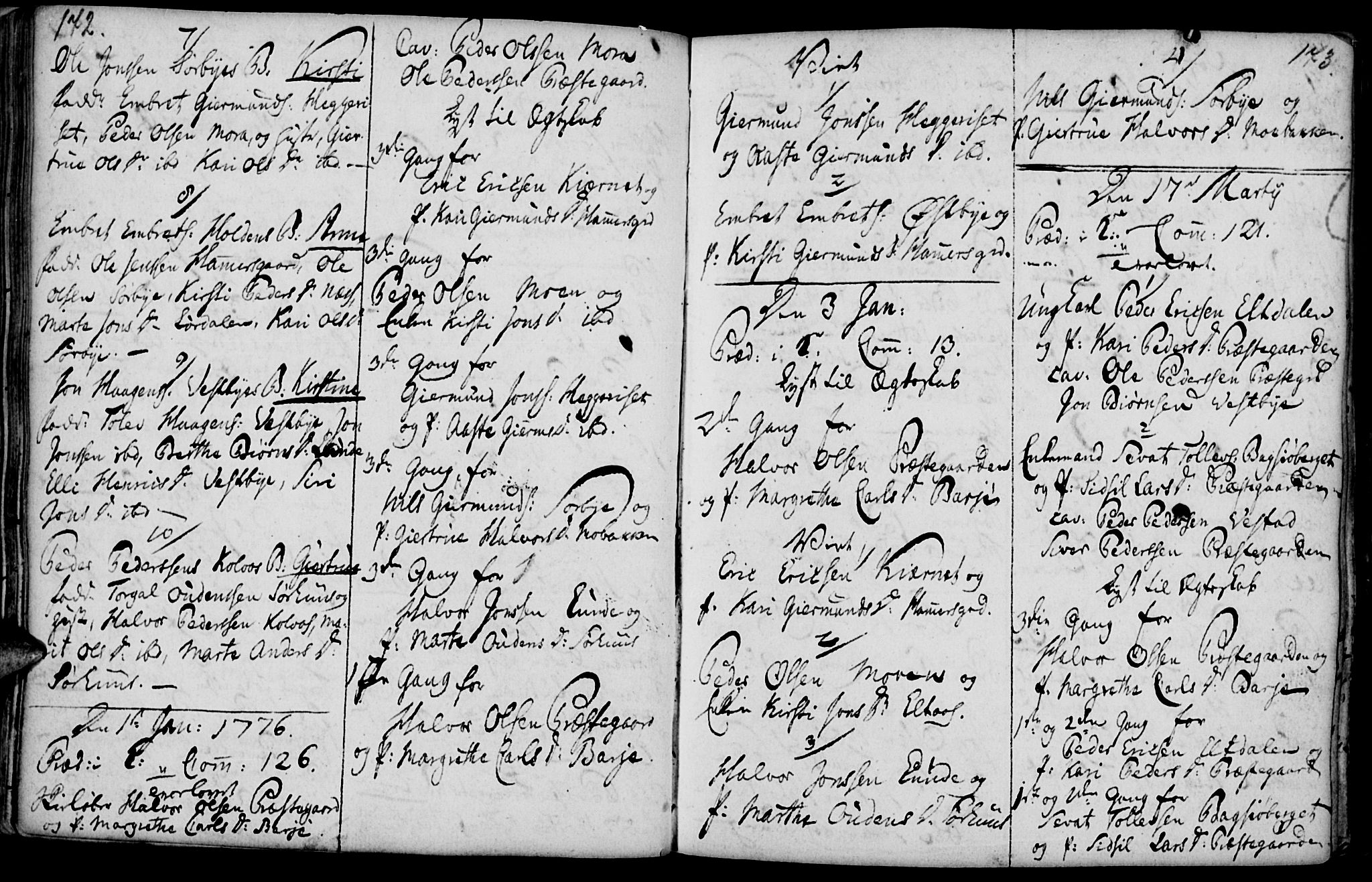 Elverum prestekontor, AV/SAH-PREST-044/H/Ha/Haa/L0004: Parish register (official) no. 4, 1761-1780, p. 172-173