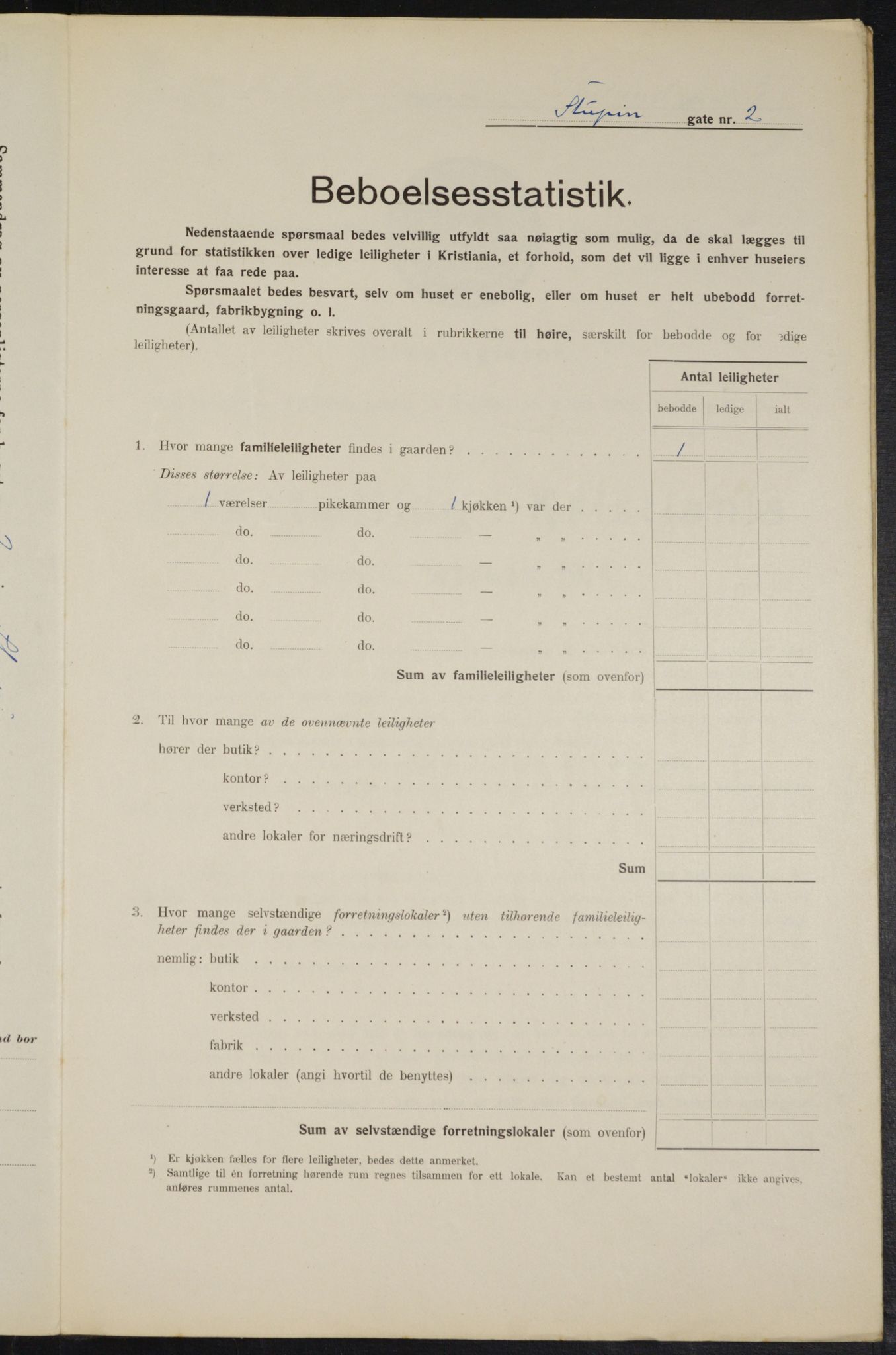 OBA, Municipal Census 1914 for Kristiania, 1914, p. 105210